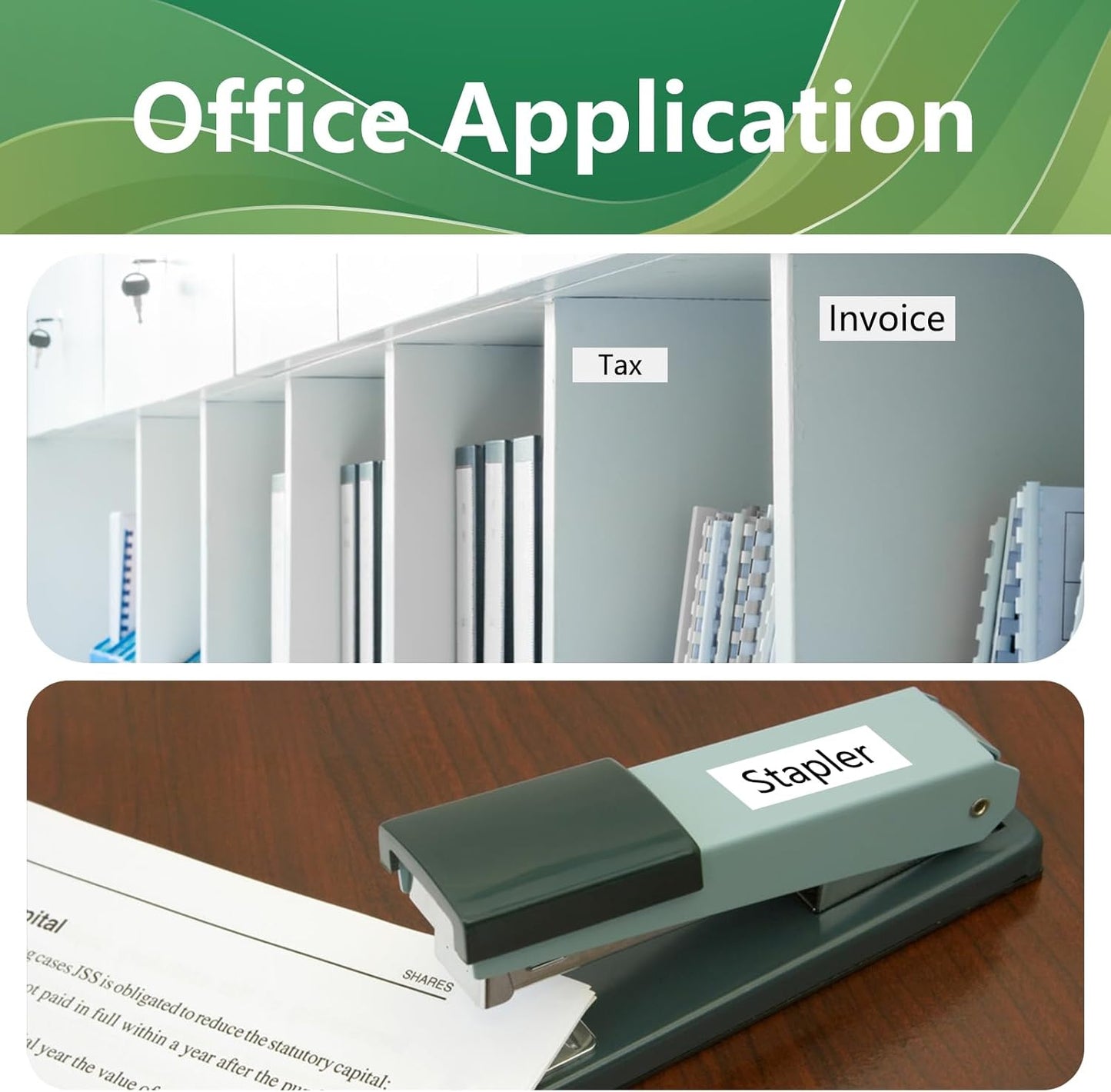 TZe-261 36mm TZe TZ Label Tape Compatible with Brother P Touch Label Maker Tape TZ-261 TZe261 TZ261 36mm 1.4 Laminated Black on White for PT-530 PT-P900W PT-P910BT, 3-Pack