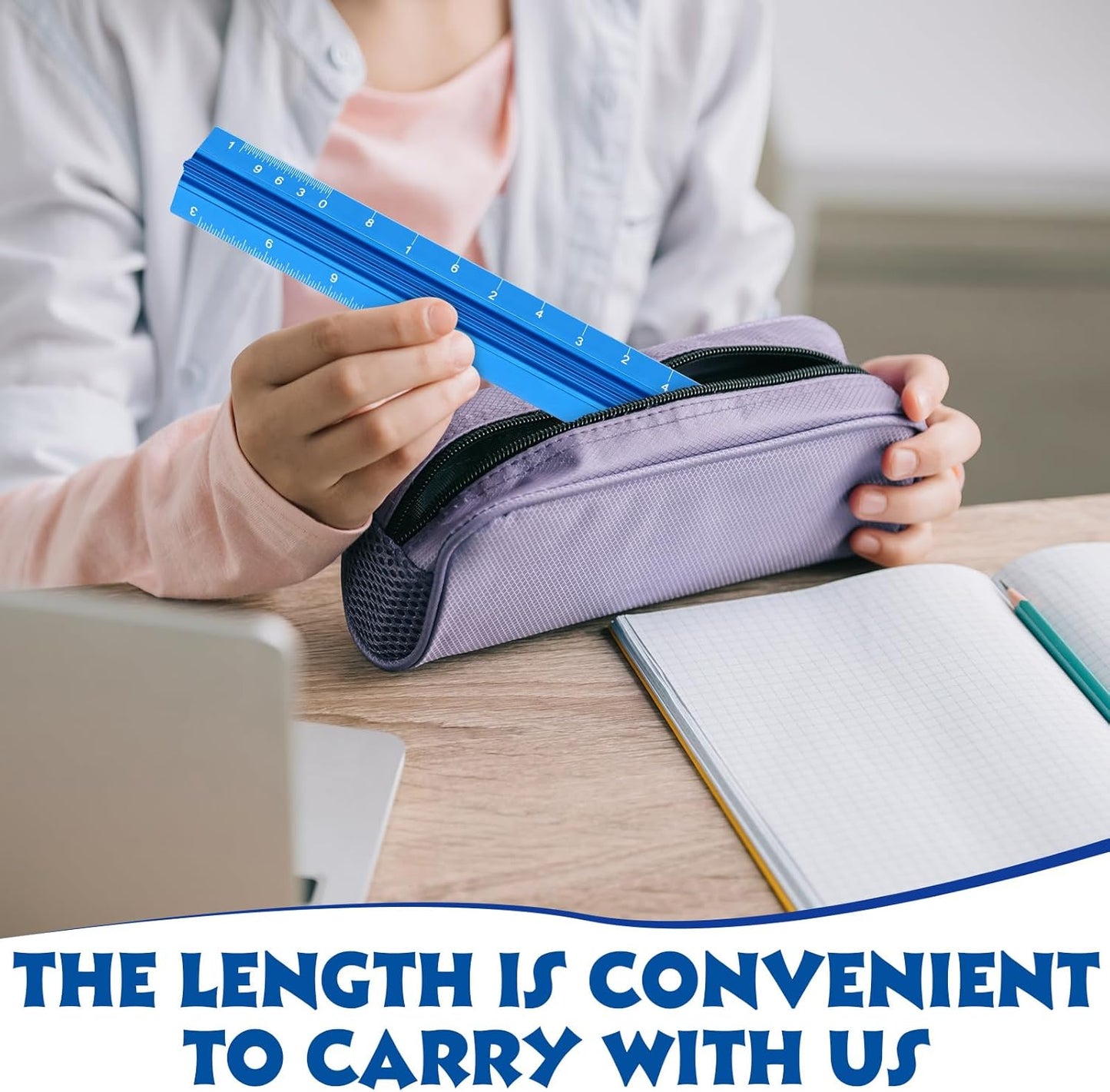 Fumete 12 Pack 6 Inch Architectural Engineering Scale Rulers Small Scale Ruler Pocket Size Scale Ruler Construction Rulers Imperial Measurements for Architects Engineering, Draftsman Drawing(Blue)