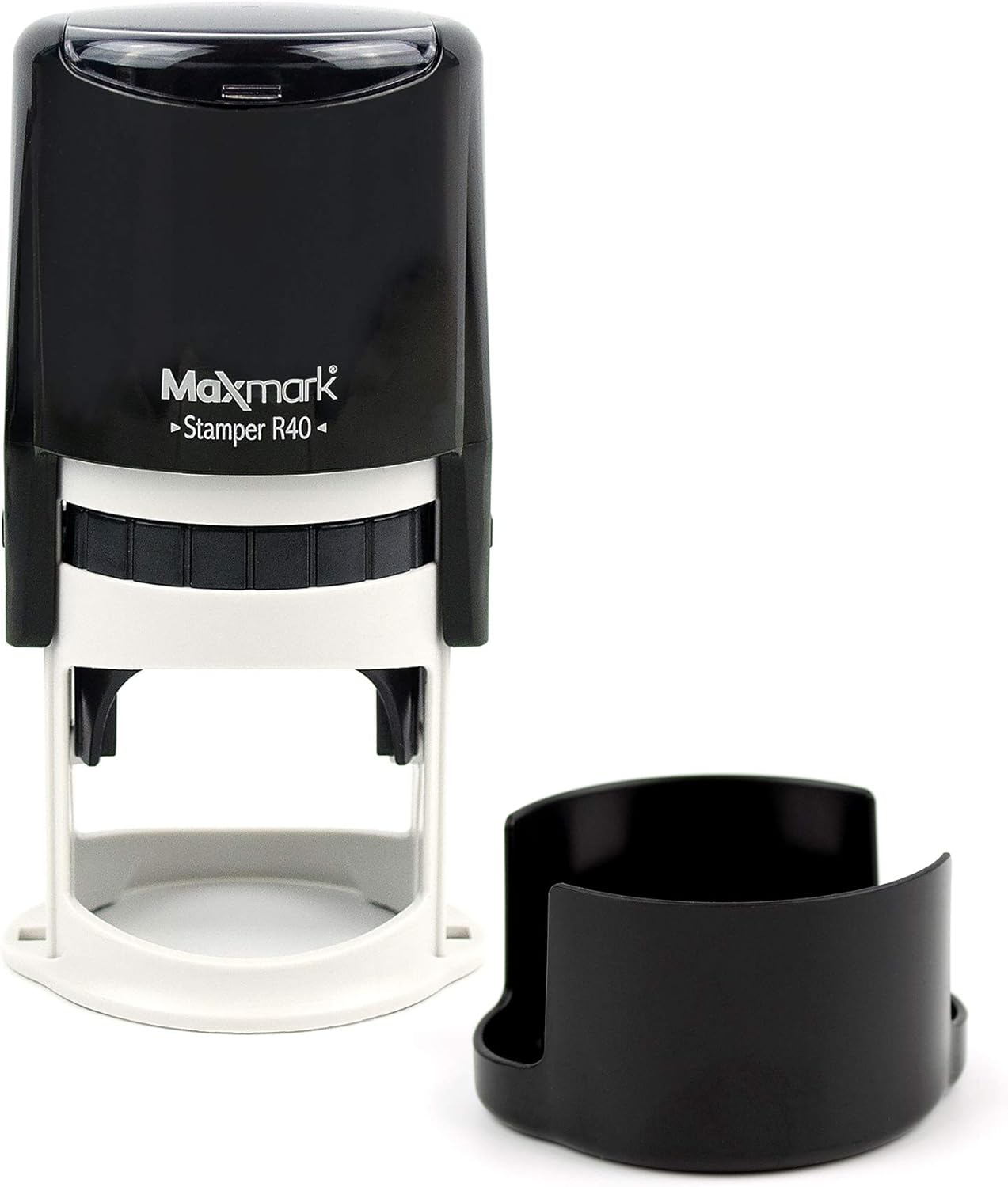 Round Notary Stamp for State of Kentucky- Self Inking Stamp - Top Brand Unit with Bottom Locking Cover for Longer Lasting Stamp - 5 Year Warranty