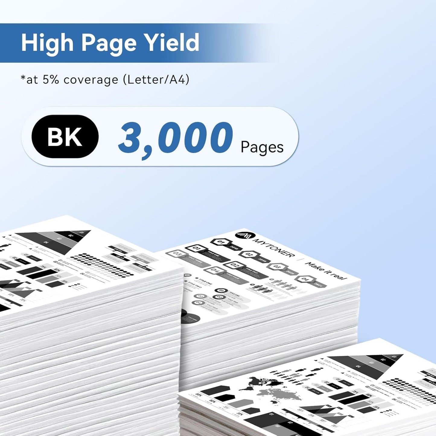 MYTONER Compatible Toner Cartridges Replacement for Brother TN830XL TN830 XL/V/R TN-830 for DCP-L2640DW HL-L2460DW MFC-L2820DW HL-L2400D HL-L2405W HL-L2465DW HL-L2480DW Printer, 1xBlack