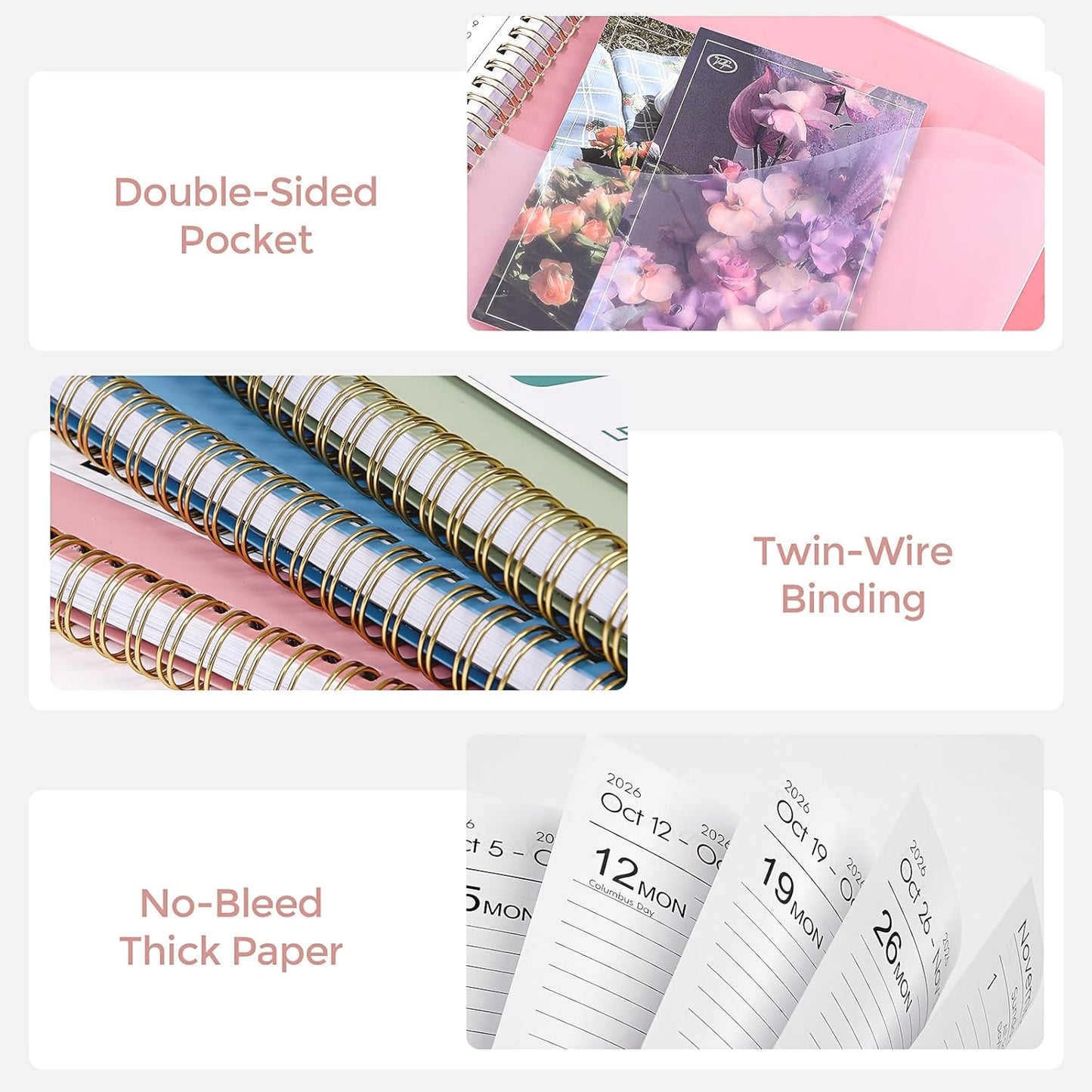 Planner 2026, 8.5" x 11" Monthly & Weekly Planner with Tabs, JAN - DEC 2026, Goal Setting & Time Management Organizer for Professionals & Students