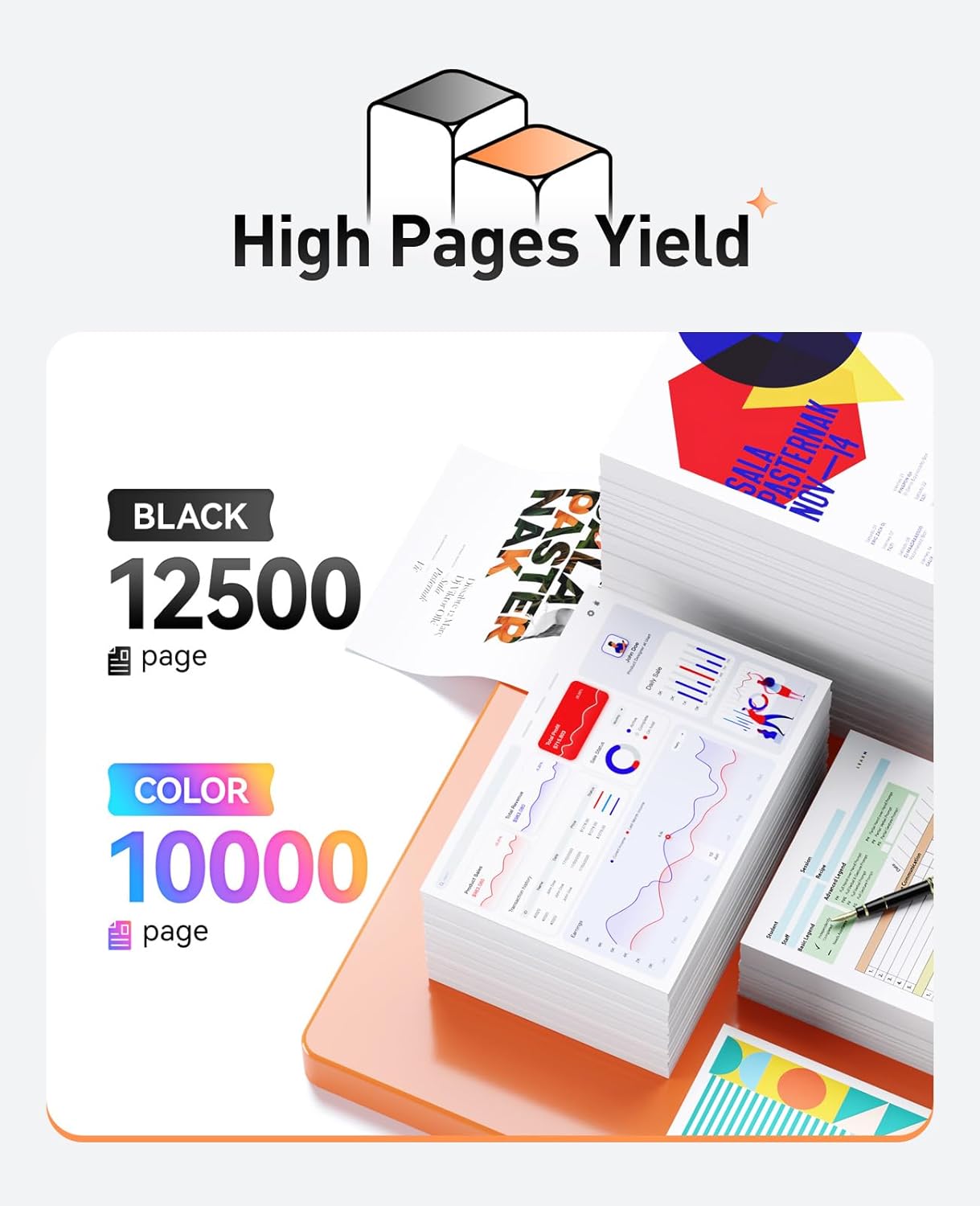 508X 508A Toner Cartridge Set 4-Pack Replacement for HP 508X CF360X CF361X CF362X CF363X Toner Compatible with HP Color Laserjet Enterprise M553 M552 MFP M577 Series Printer(Black Cyan Magenta Yellow)