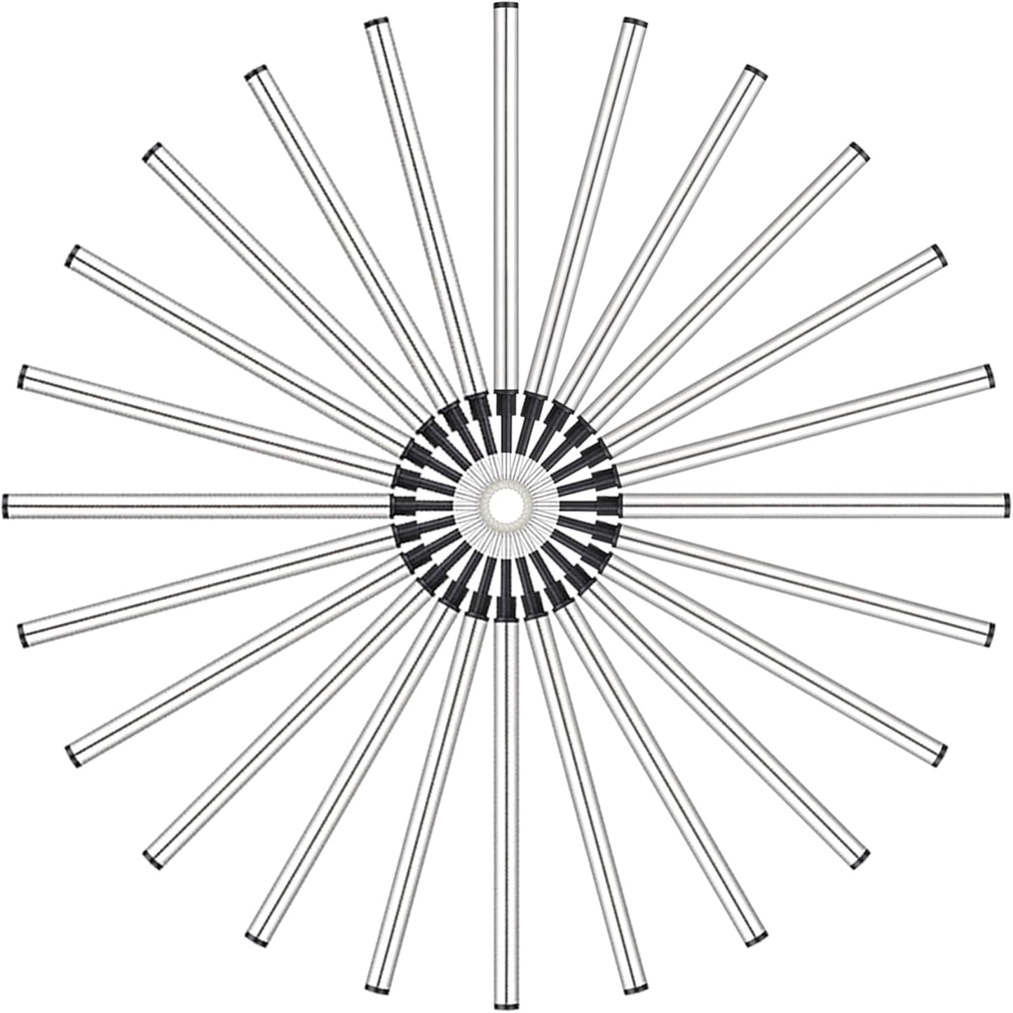 DunBong Rollerball Pen Refills, Roller Ball Fine Point 0.5mm, Red Ink Refill Pack of 5 - Replaceable Ballpoint Pen Refills Medium Point (Red)