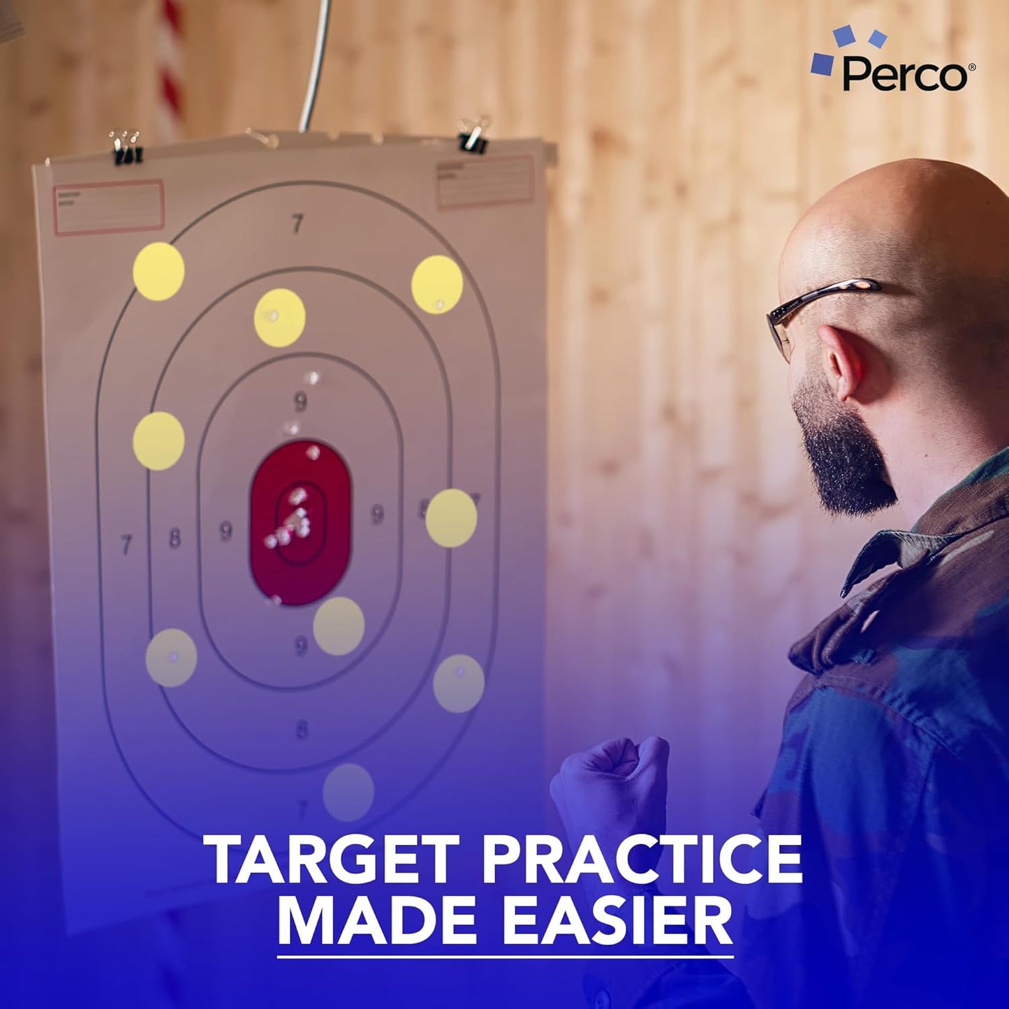 Perco Gold 2-Inch Round Circle Dot Sticker Labels with Permanent Adhesive for Wedding Invitations - 500 Labels per Roll - Vibrant Colors, Strong Adhesion - Made in USA