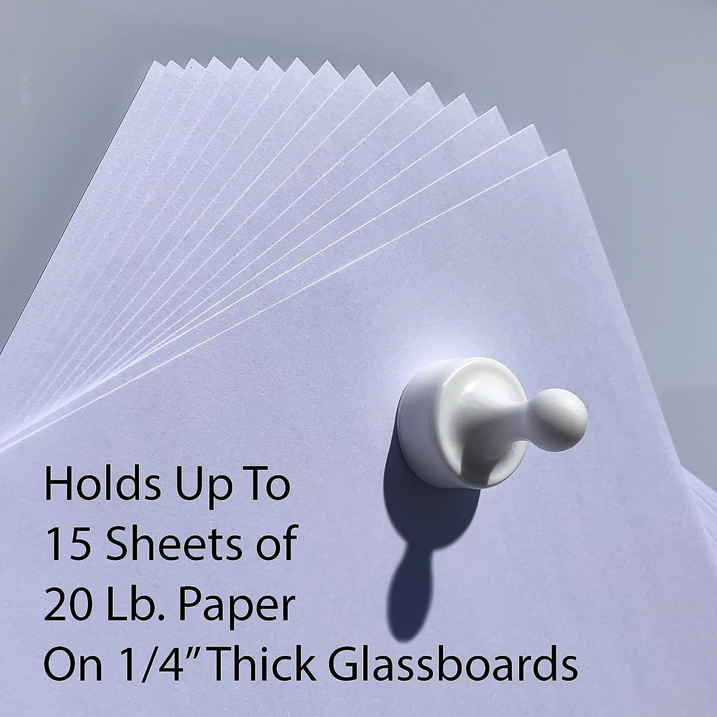 GLASSBOARD STUDIO Powerful Neodymium Magnets, Pawn-Shaped - Strong Fridge/Refrigerator and Whiteboard Magnet, Ideal for Office, Kitchen, Crafts - Rare Earth, Heavy Duty (3, Meadow Lilac)