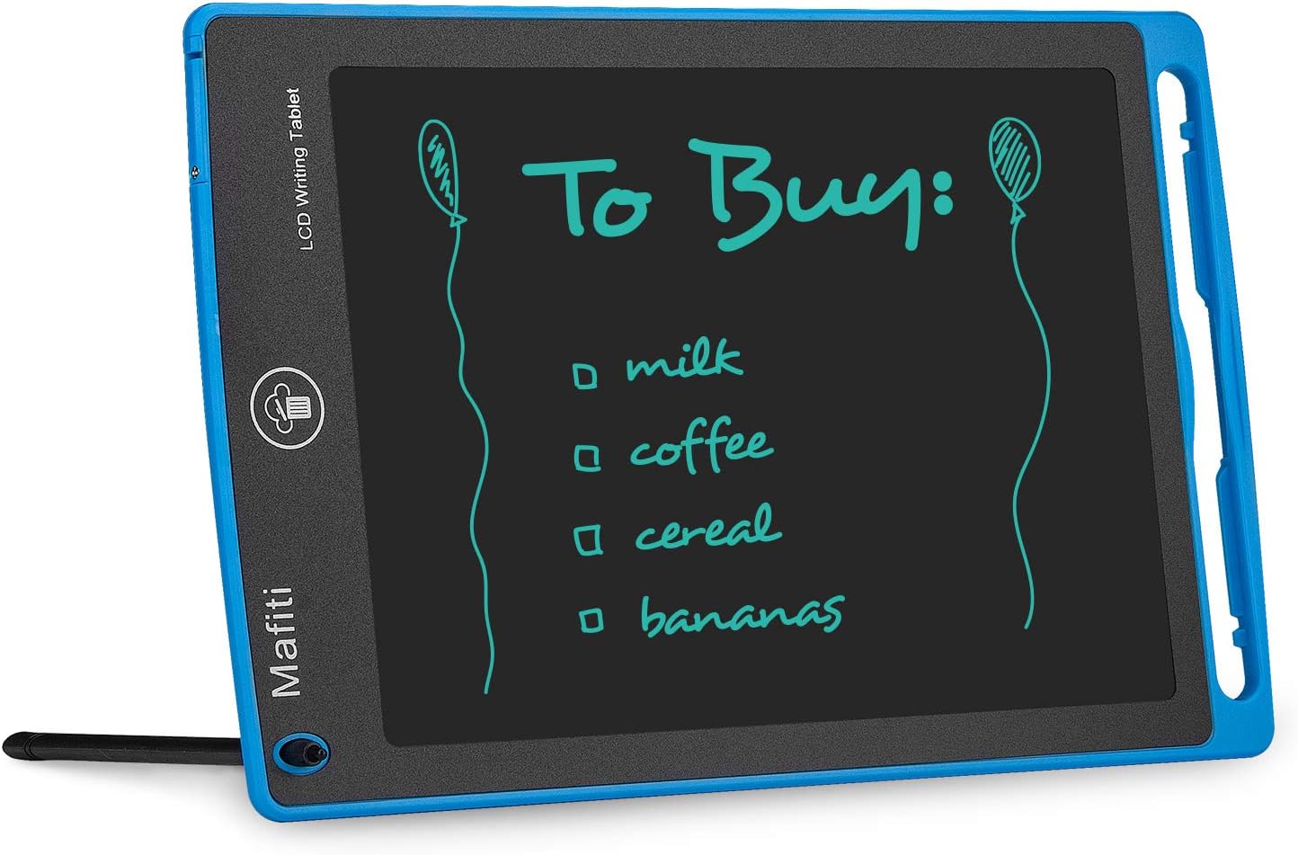 Mafiti LCD Writing Tablet 8.5 Inch Electronic Writing Drawing Pads Portable Doodle Board Gifts for Kids Office Memo Home Whiteboard Blue