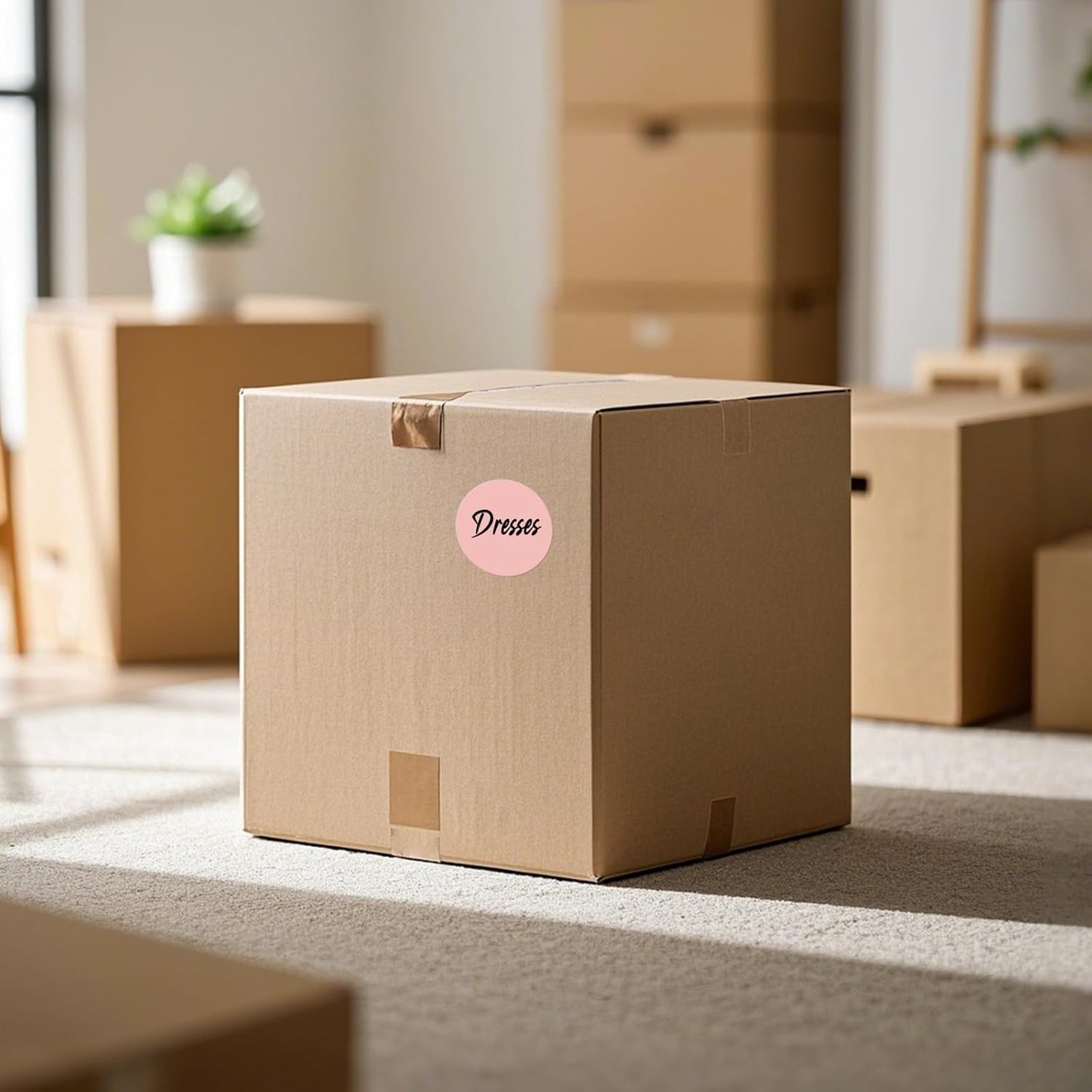 500 PCS Color Coding Round Stickers 3 Inch Vinyl Pink Dot Sticker Removable Writable Circle Floor Labels for Inventory Garage Sale Price Tags