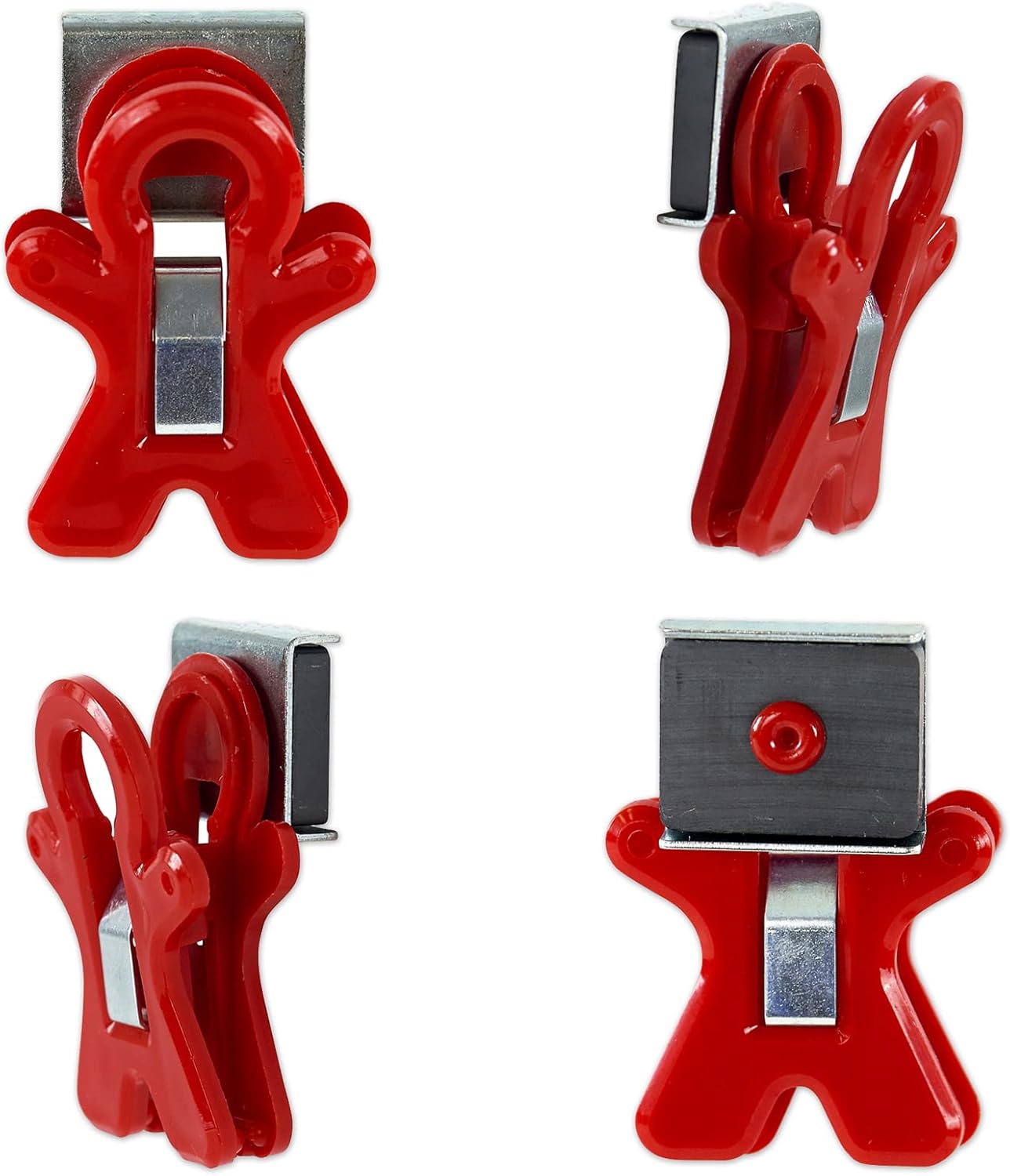 The Pencil Grip Magnet Man People Shaped Magnet Clips, Assorted Color, Set of 12, TPG-13212P