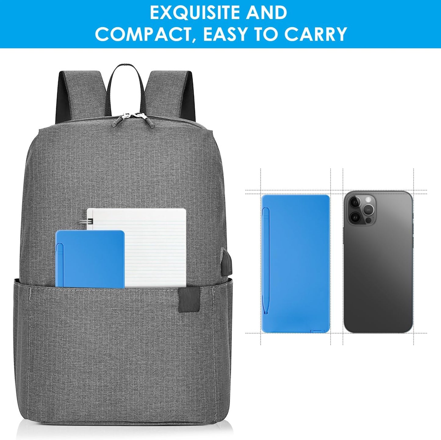 Scientific Calculators for Students, Blue Math Calculator with Notepad,10-Digit Large Screen, Classroom Must Haves for Middle High School Supplies & College （Blue）