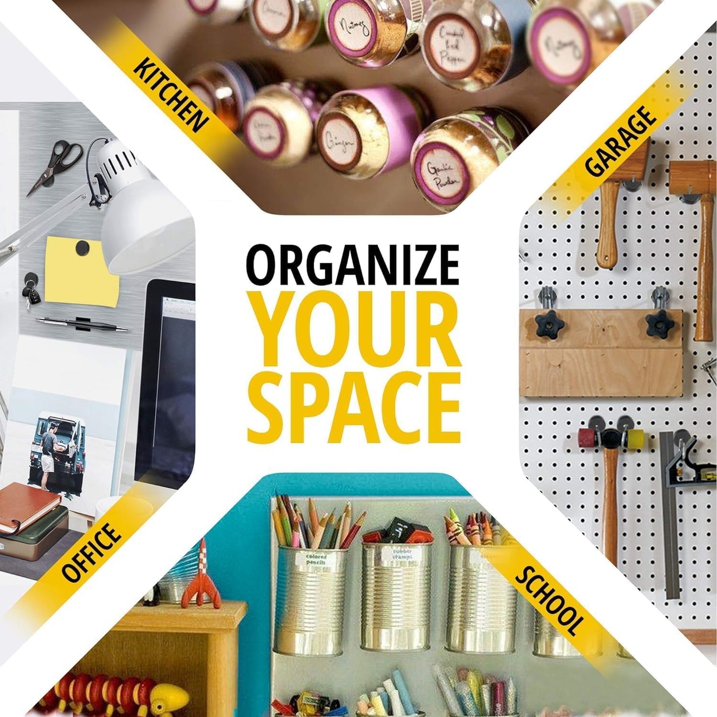 Adhesive Strong Magnets Heavy Duty (100 pcs 1x0.15) - Round Magnet - Strong Sticky Magnets with Adhesive Backing - Ceramic Magnet, Ferrite Ideal for for Industrial Use