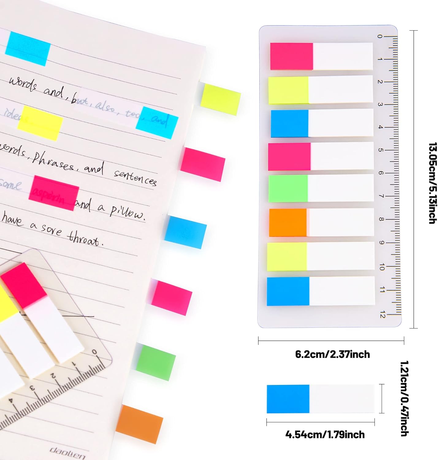 Golcellia 1600 Pieces, Transparent Sticky Notes, Page Markers, Book Tabs, Sticky Note Tabs, Sticky Tabs, Page Tabs, Label Stickers, Pop Up Index Tabs, Tabs Flags Stickers, Index Tabs Flags