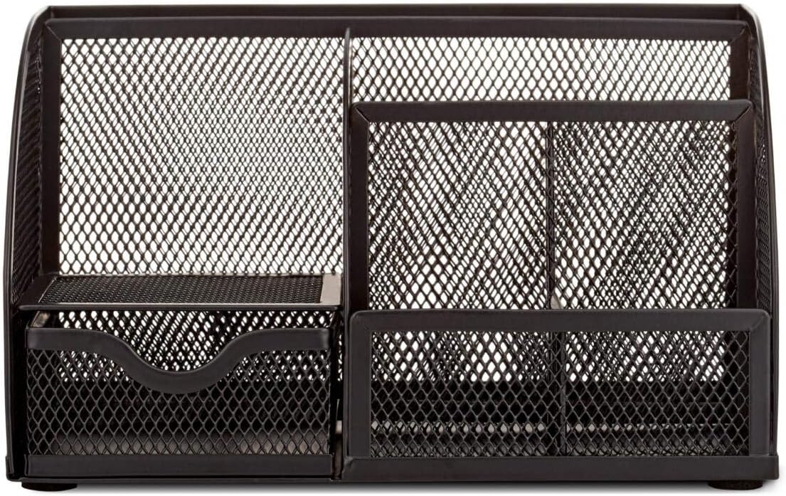 Annova Desk Organizer Wire Mesh 3 Tier Sliding Drawers Paper Sorter/Multifunctional/Premium Solid Construction for Letters, Documents, Mail, Files, Paper, Kids' Art Supplies (Gold)