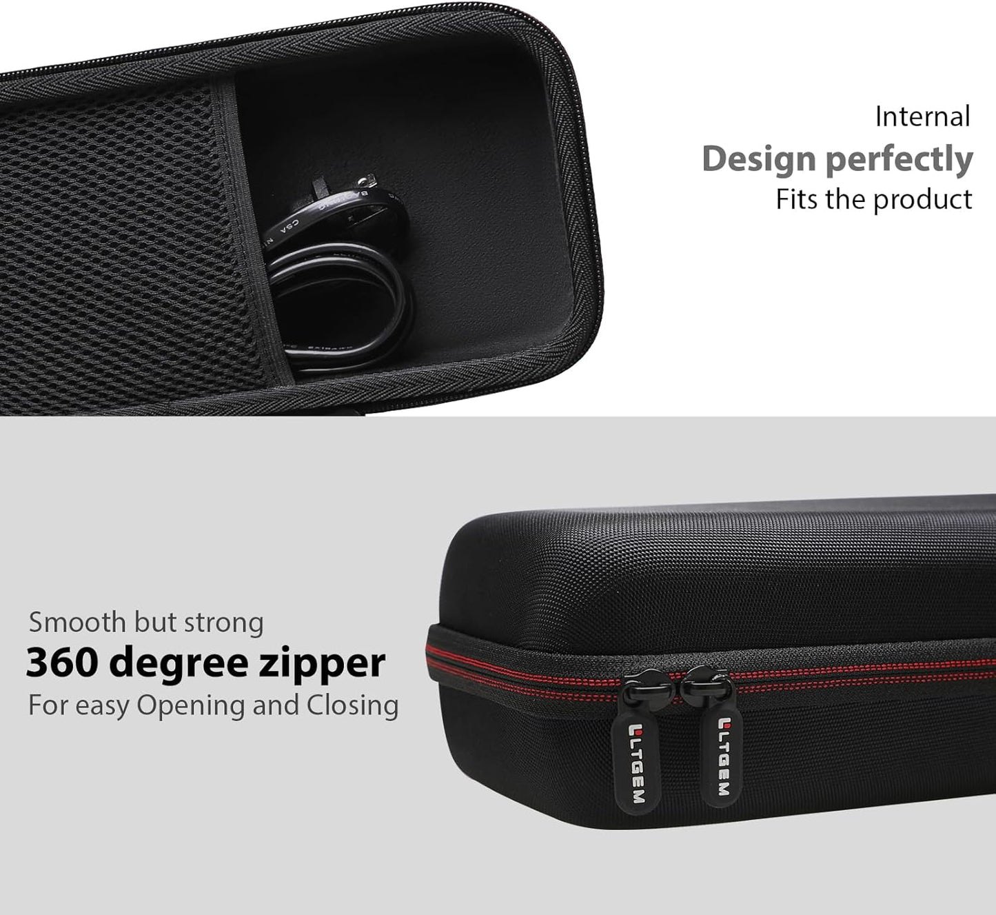 LTGEM Hard Case for Epson Workforce ES-200 / ES-300W / ES-300WR Portable Document Scanner - Travel Protective Carrying Storage Bag