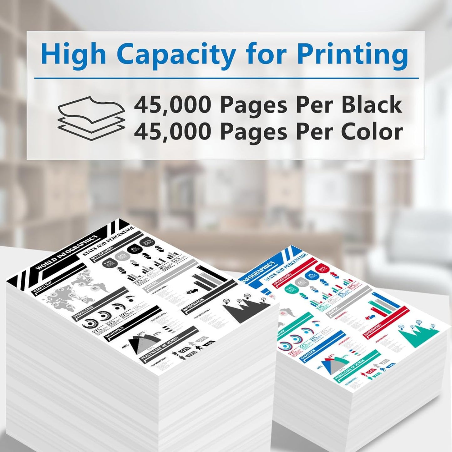 VersaLink C500 C505 Drum Cartridge Replacement for Xerox 108R01484 108R01481 108R01482 108R01483 Drum Unit Compatible for Xerox VersaLink C500N C500DT C500DN C505DN C505S C505X C505XL Printer Drum