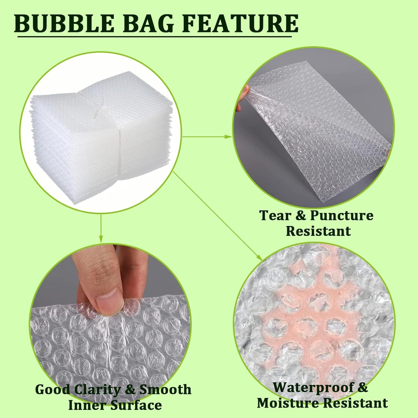 Bubble Out Bag16x20 Inch, 16 Pack Clear Bubble Pouches Wrap bags for Packaging, Double Walled Shockproof Bubble Cushioning Wrap Bag for Packing, Storage and Moving Supplies for Dishes