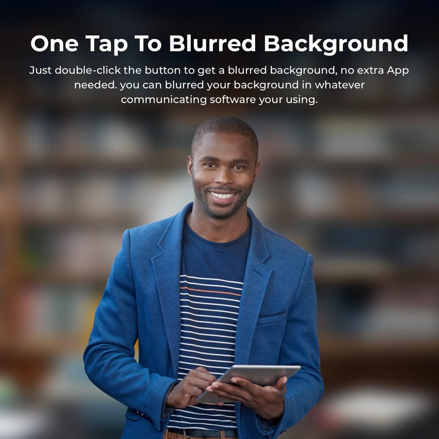 OBSBOT Meet AI-Powered 4K Webcam, AI Framing & Autofocus, Webcam with Microphone, Background Bokeh, 60 FPS, HDR Low-Light Correction, Beauty Mode, Webcam for PC, Streaming, Conference, Gaming, etc.