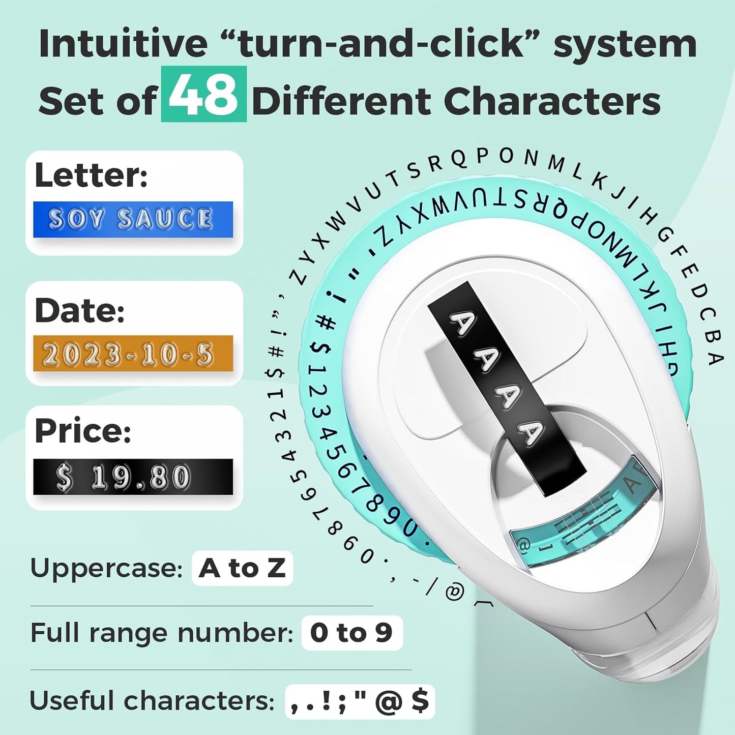 Embossing Label Maker, Retro Manual Label Makers Embossed, Old School Emboss Label Maker Punch, Handheld Embosser with 5 Rolls 3D Embossing Tapes, Labeler for DIY Crafting Kitchen Office Kids