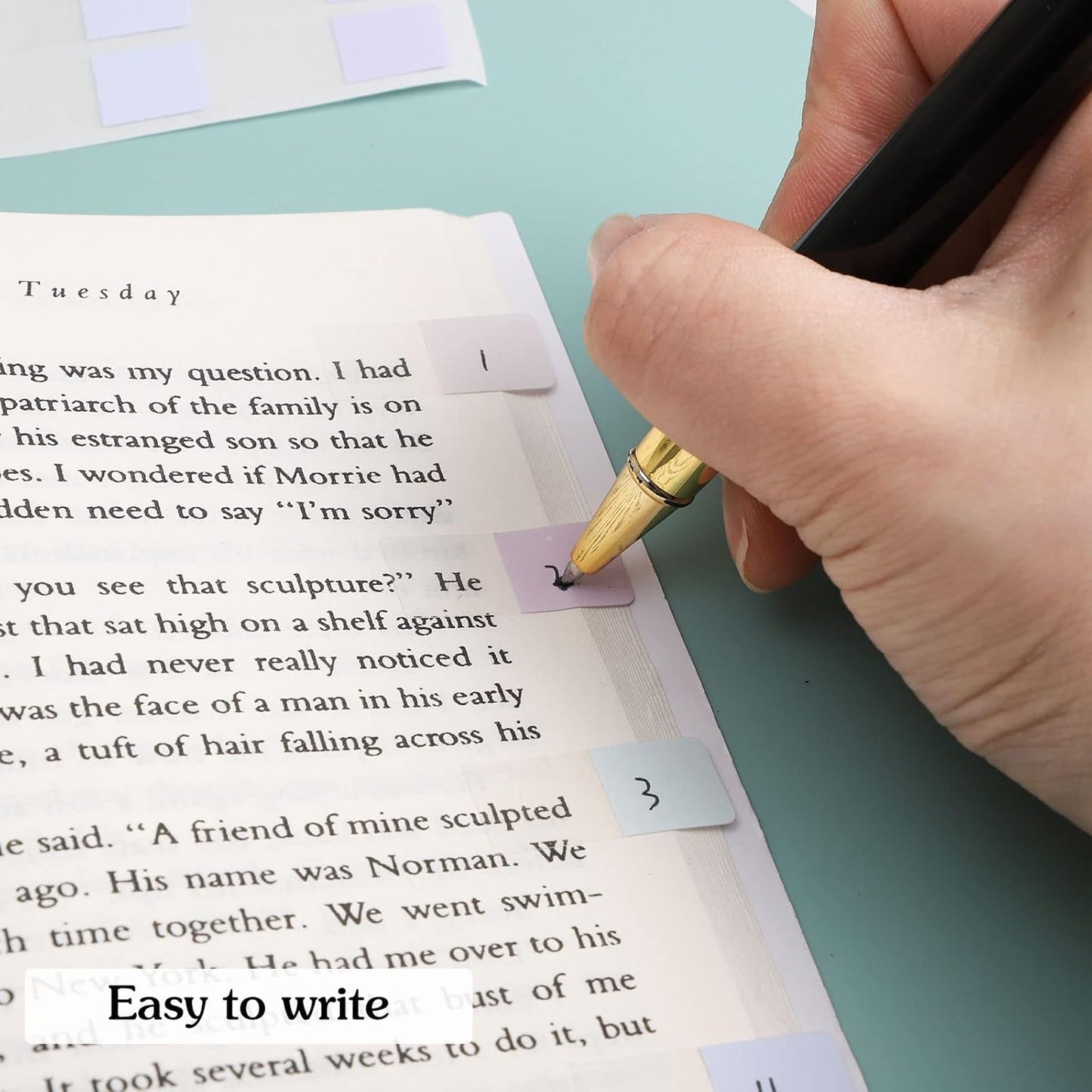 480 Pcs Sticky Index Tabs, Colored Book Sticky Tabs for Notebooks, Repositionable Page Tabs for Notebooks File Classification,12 Colors (0.5×1inch)