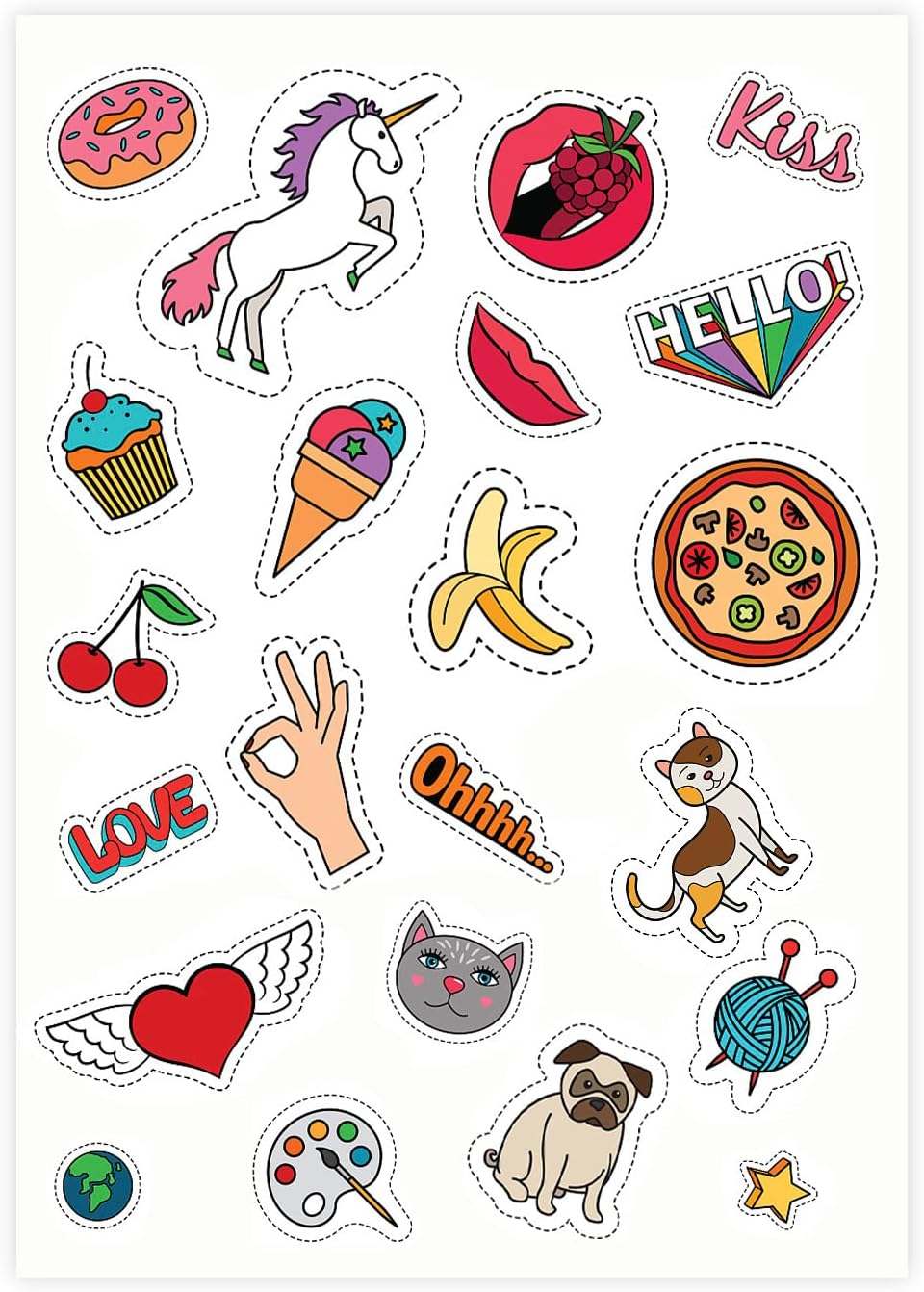 8.5" x 11" Full Sheet Label Sticker Paper for Laser & Inkjet Printers[500 Sheets,500 Labels]