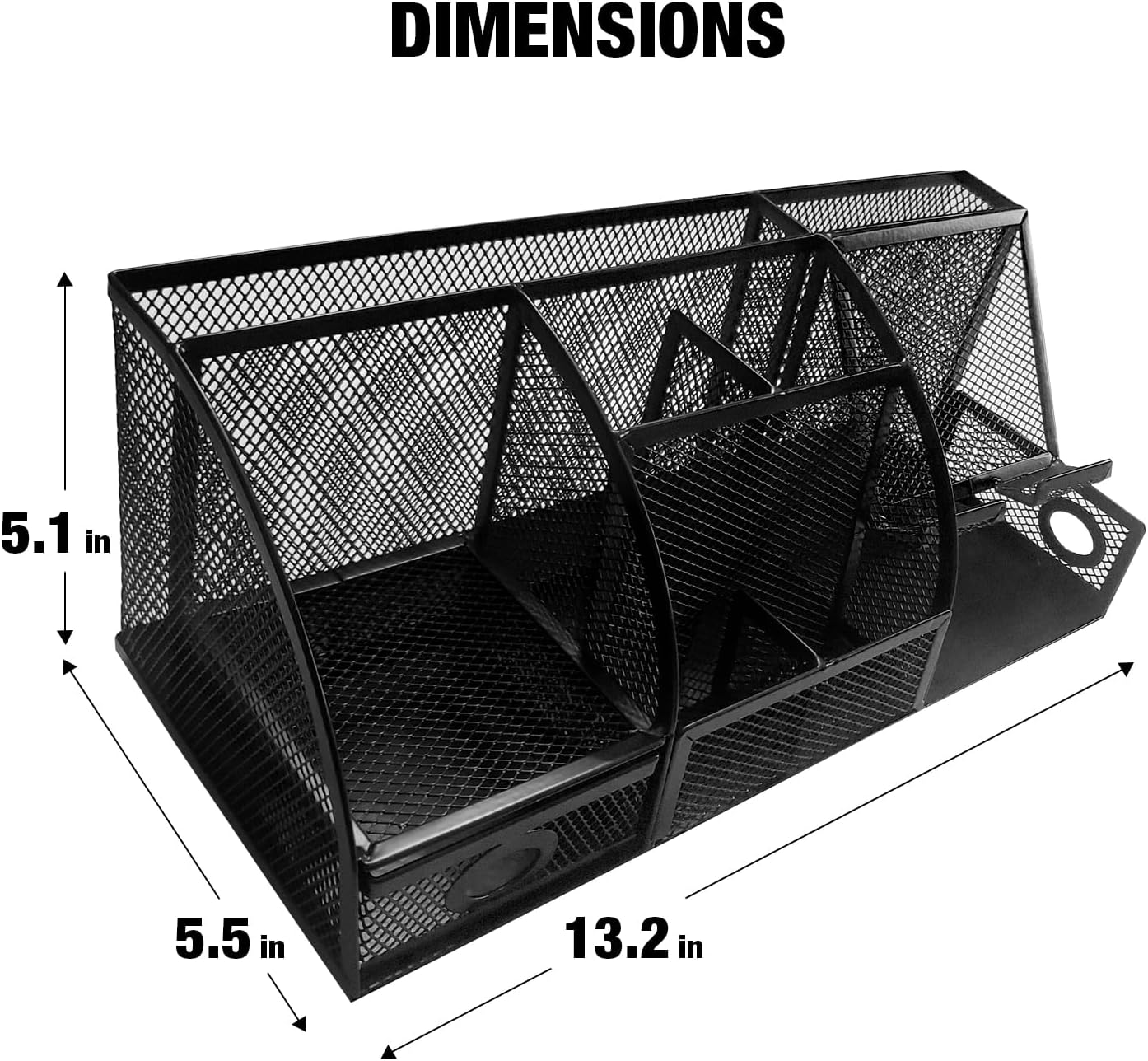 Mesh Desk Organizer Set Office Accessories - Desk Organization with multiple compartments for Desk Supplies, Desk Storage Organizer, Desktop Organizer with drawers, Desk Organizers and Accessories