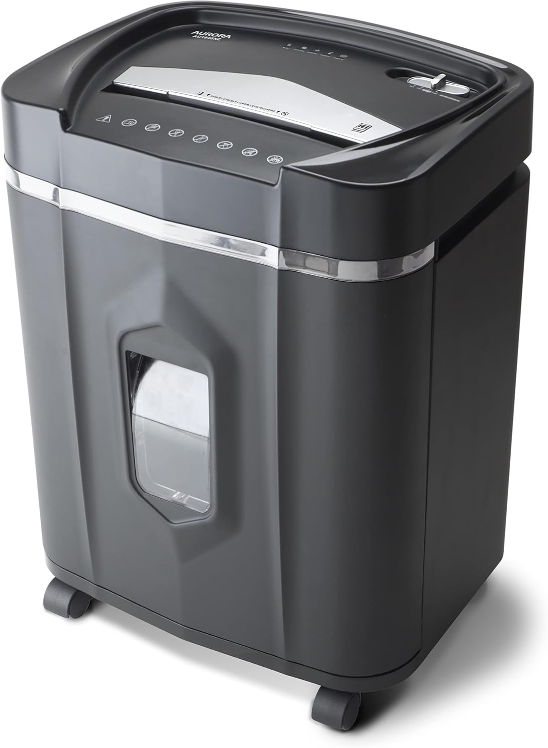 Aurora Anti-Jam 16-Sheet Crosscut Paper/CD and Credit Card Shredder/ 5-Gallon pullout Basket 30 Minutes Continuous Run Time