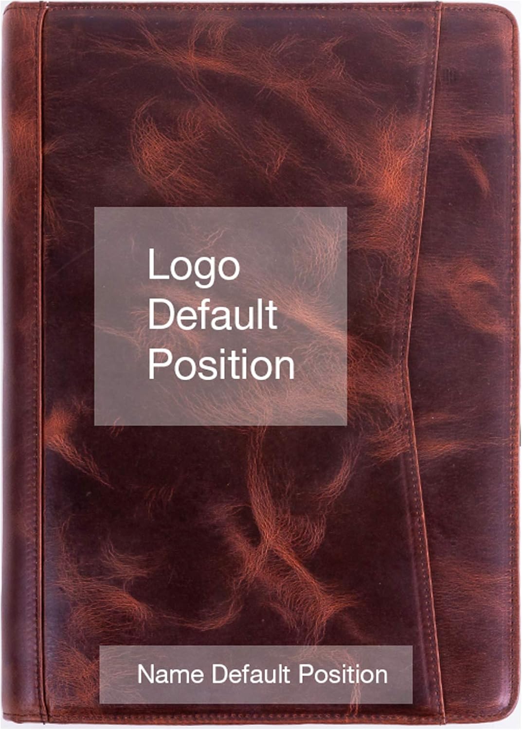 Personalized Leather Portfolio Padfolio for Men, Engraved Gifts for Father's Day for Husband from Wife, Customized Leather Gifts Present for Son/Dad, for Birthday, Oil Wax