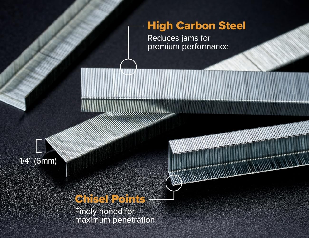 Bostitch Office Stapler, No-Jam Premium for Desktop, Includes 1,250 Staples, Full-Strip, 25 Sheet Capacity, Black