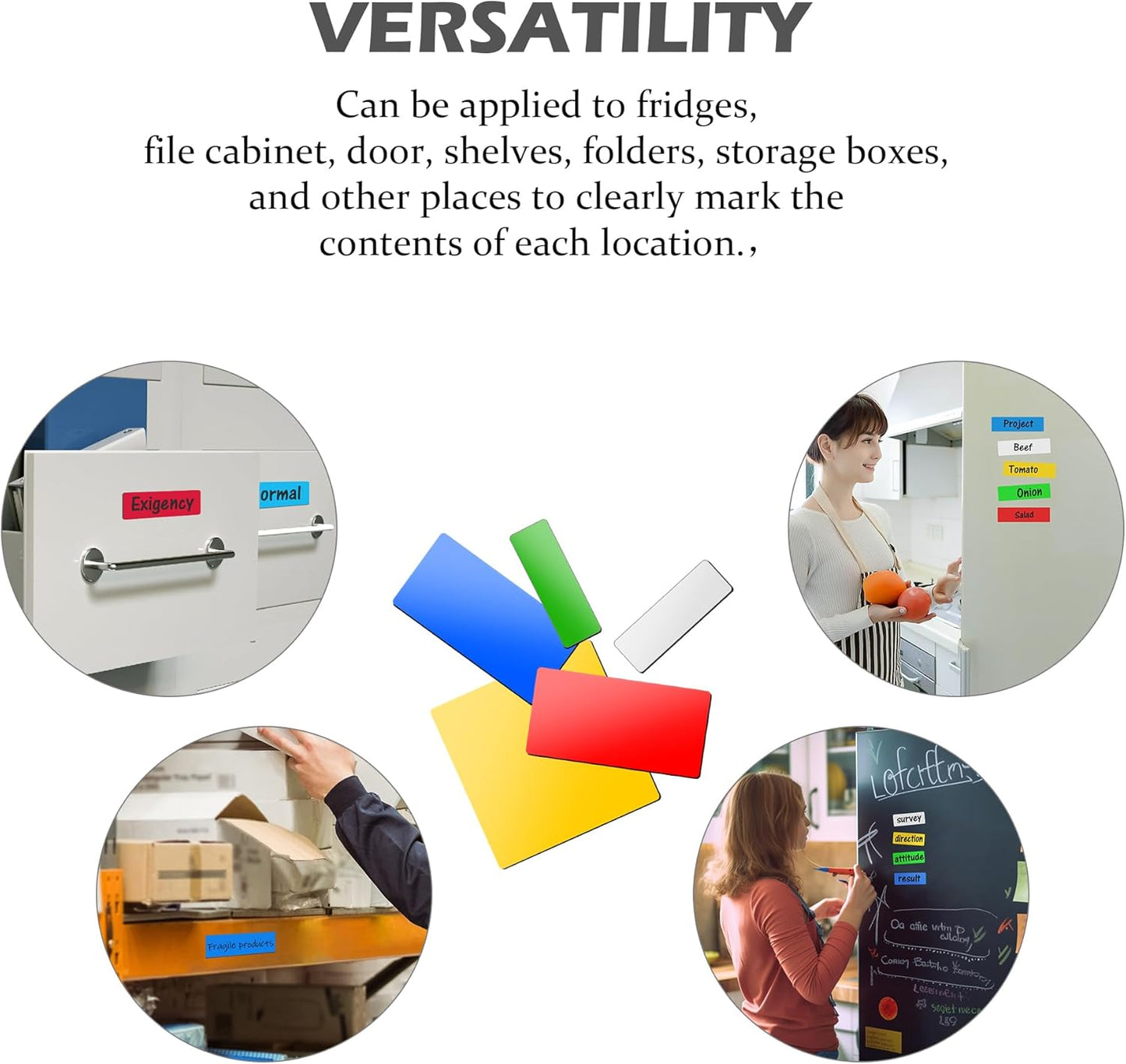 Realth Dry Erase Magnetic Board Blue, Reusable Magnetic Sheet, Fridge Magnetic Whiteboard, Blank Magntic Board to Write on for Home Office Classroom, 8.3'' × 12.2'' 5 Pcs