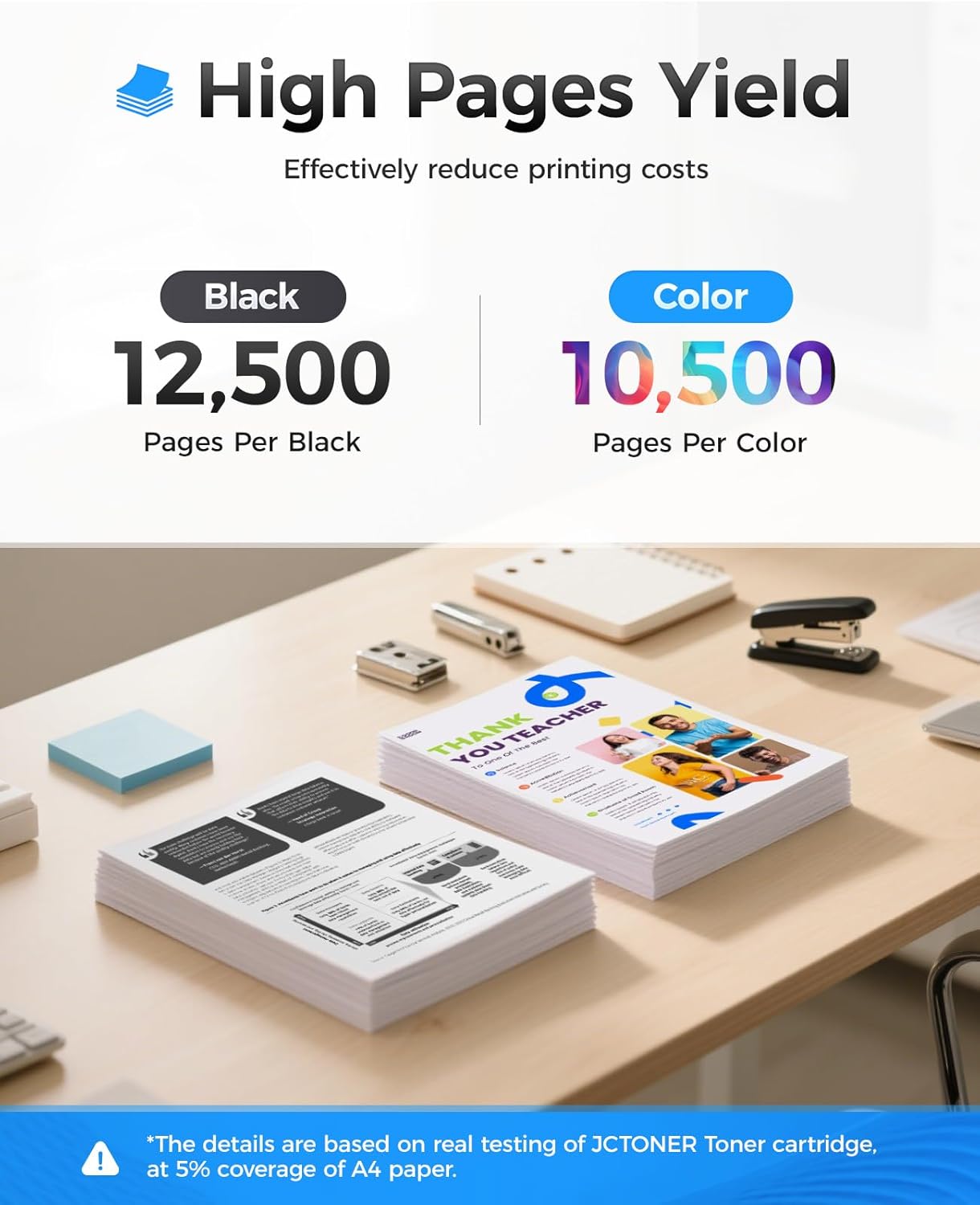 655A Toner Cartridge Set 4-Pack High Yield with Chip Replacement for HP 655A CF450A CF451A CF452A CF453A Compatible with HP Color LaserJet Enterprise CP5525 CP5525dn CP5525n CP5525xh Printer Ink Black