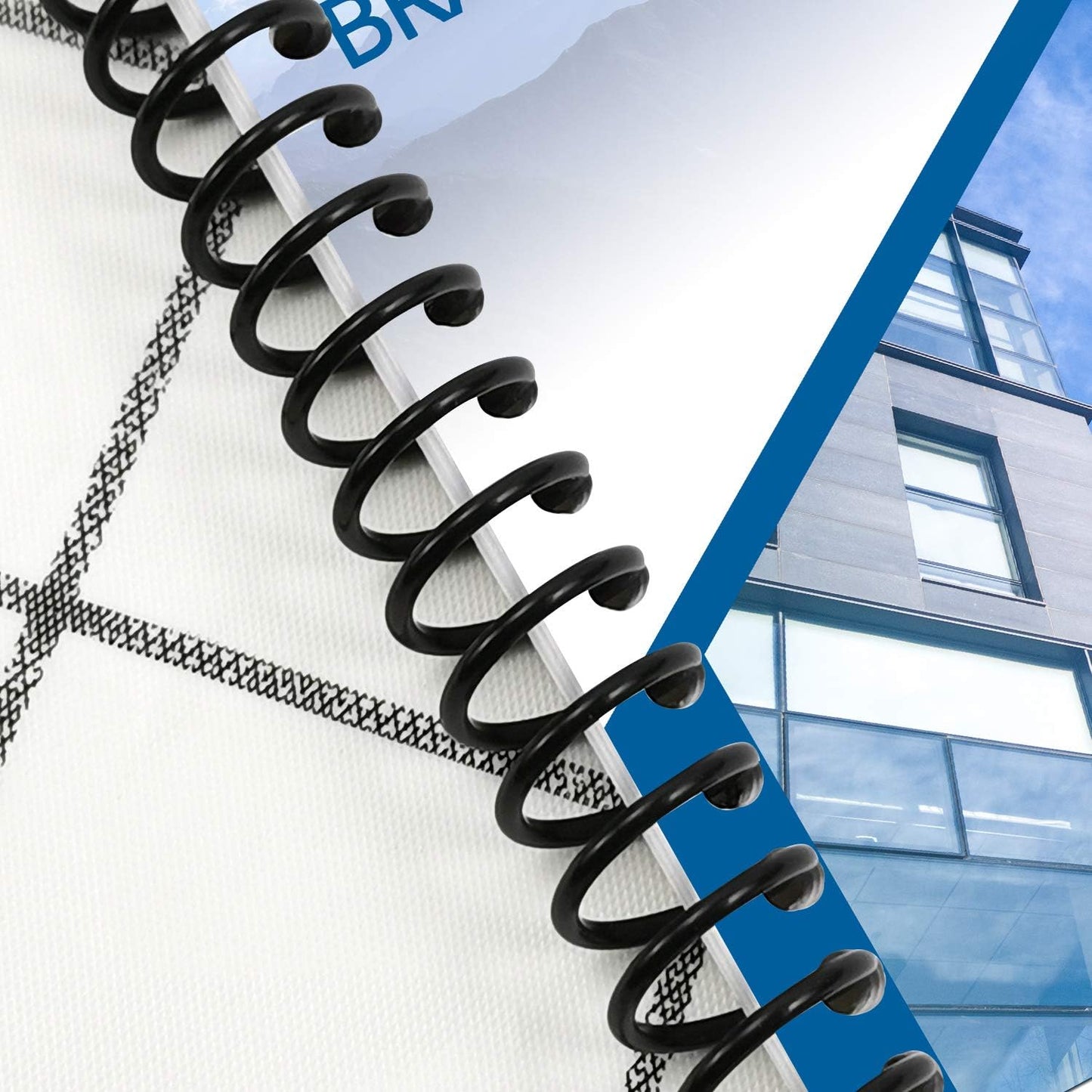 Rayson 1-1/8" Plastic Spiral Binding Coil, 240 Sheets Capacity, 4:1 Pitch 28.6mm Black Coil Binding Spines for Business and Educational Purposes, 50 Pack