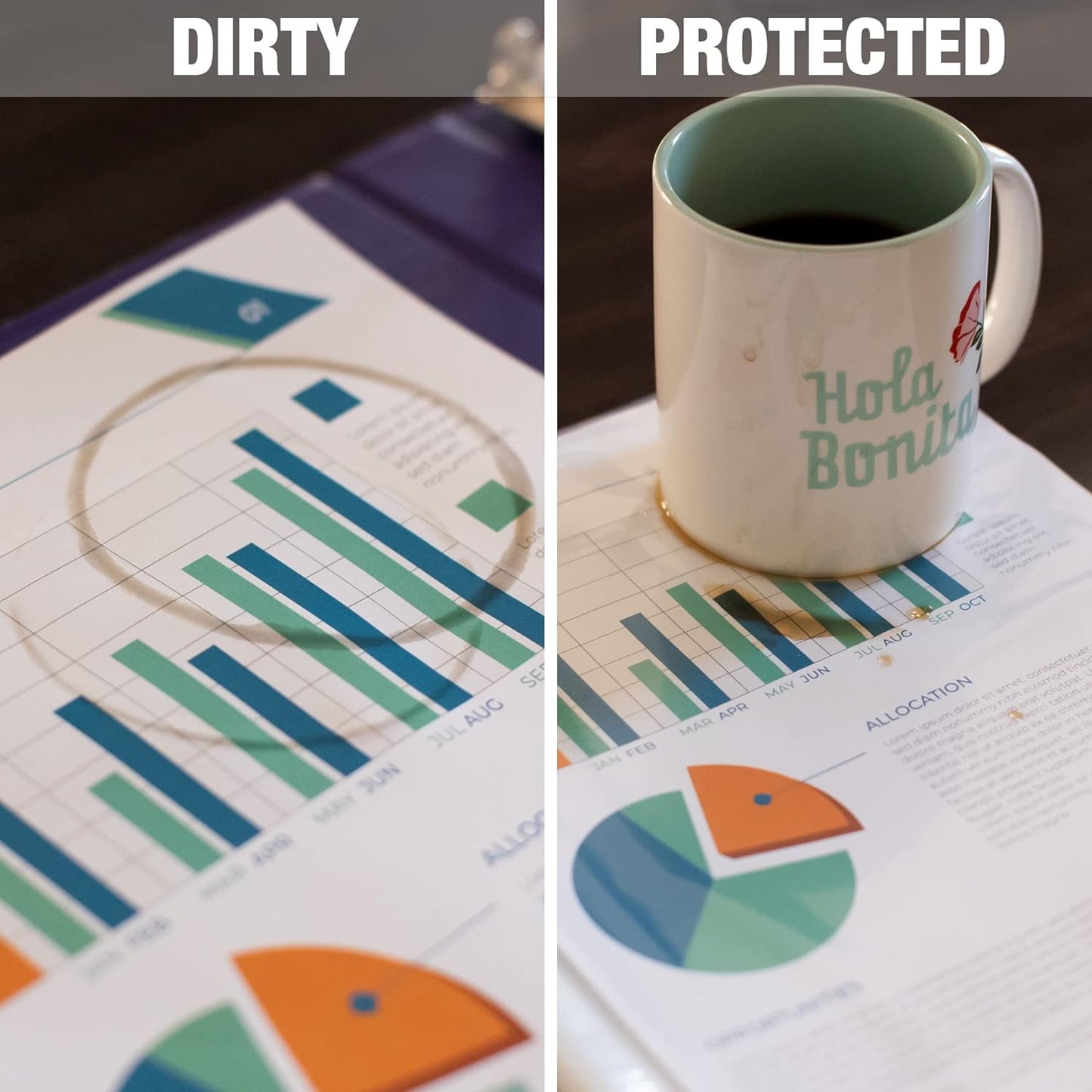 Samsill High Capacity Sheet Protectors, 50 Pack, 8.5x11 Inch Page Protectors for 3 Ring Binder, Heavy Duty, Multi-Page Protector, Holds 50 Sheets, Top Loading, Acid Free