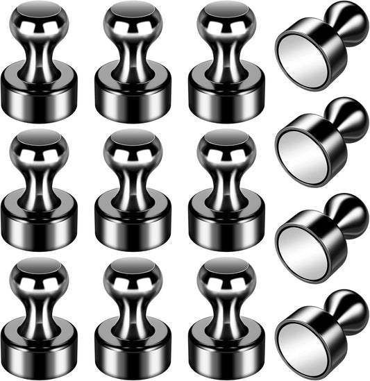 12Pack Strong Refrigerator Magnets - Small Neodymium Fridge Magnets for Whiteboard Office School Kitchen