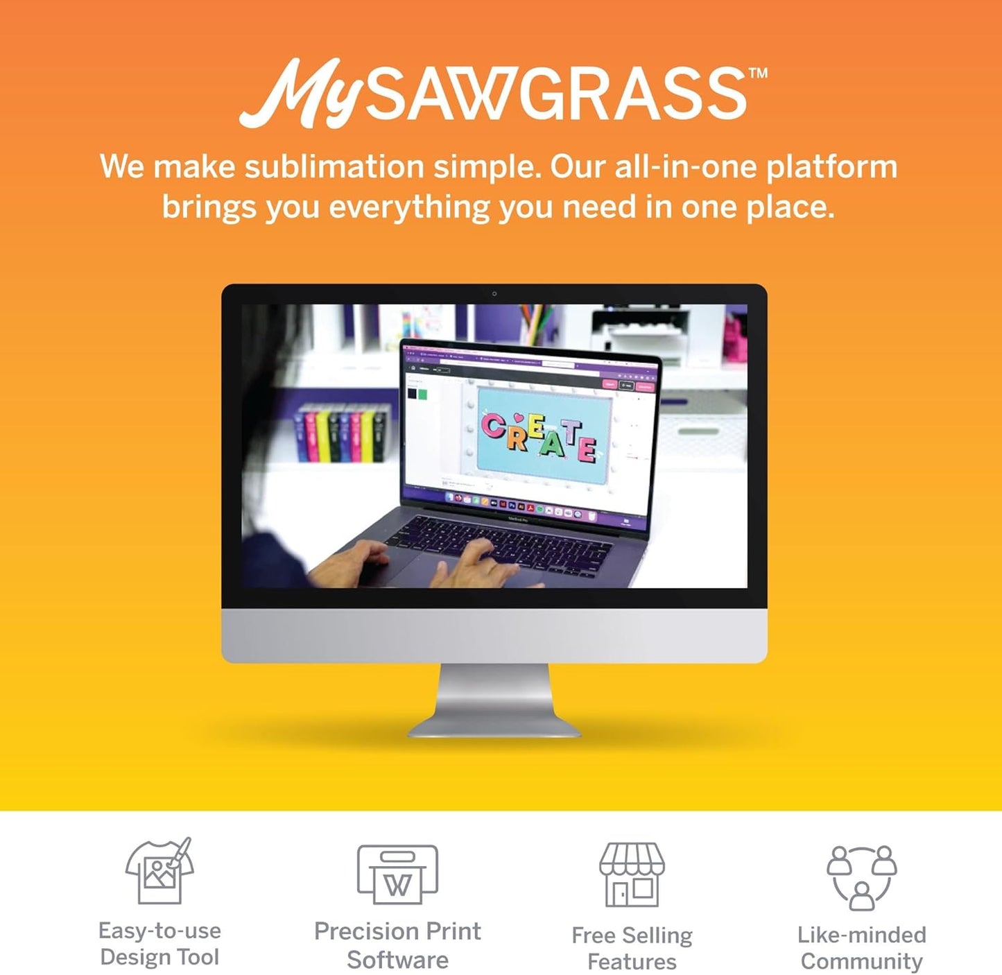 Sawgrass SubliJet UHD Sublimation Ink Cartridge - Black, Cyan, Magenta, Yellow 4 Pack - High-Performance Ink for SG500 & SG1000 Sublimation Printers - Long-Lasting, High-Viscosity Gel Ink