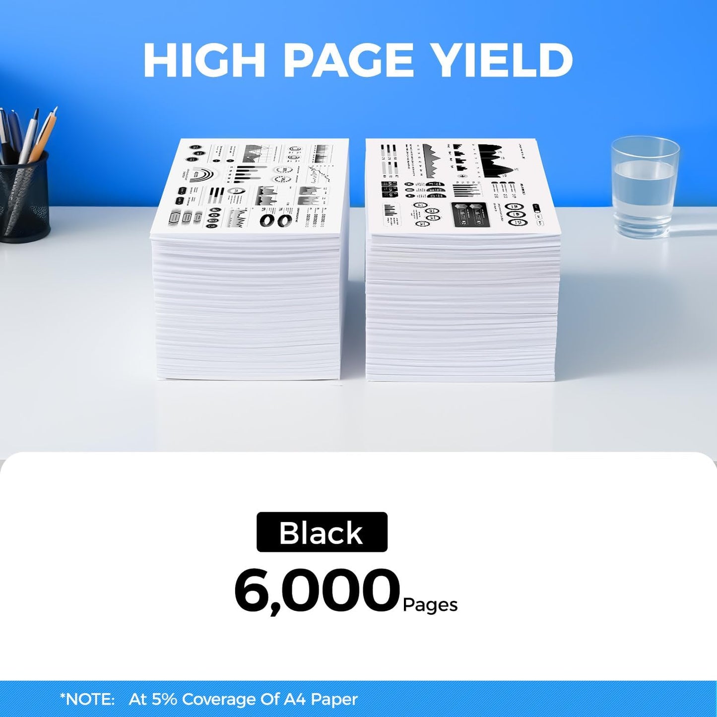 KingKJ H815 S2810 Black Toner Cartridge 2-Pack High Yield Replacement for Dell 593-BBMF 593-BBML Toner Cartridges Compatible with Dell H815 S2810dn H815dw S2815dn Laser Printer Ink All-in-One Copier