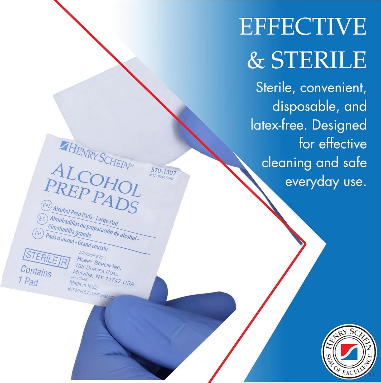 Large Alcohol Prep Pads (Case of 20 Boxes, 4,000 Total) – 70% Isopropyl Alcohol Wipes, Individually Wrapped – 2-Ply, Textured – Skin Prep Alcohol Swabs – Sterile Pads