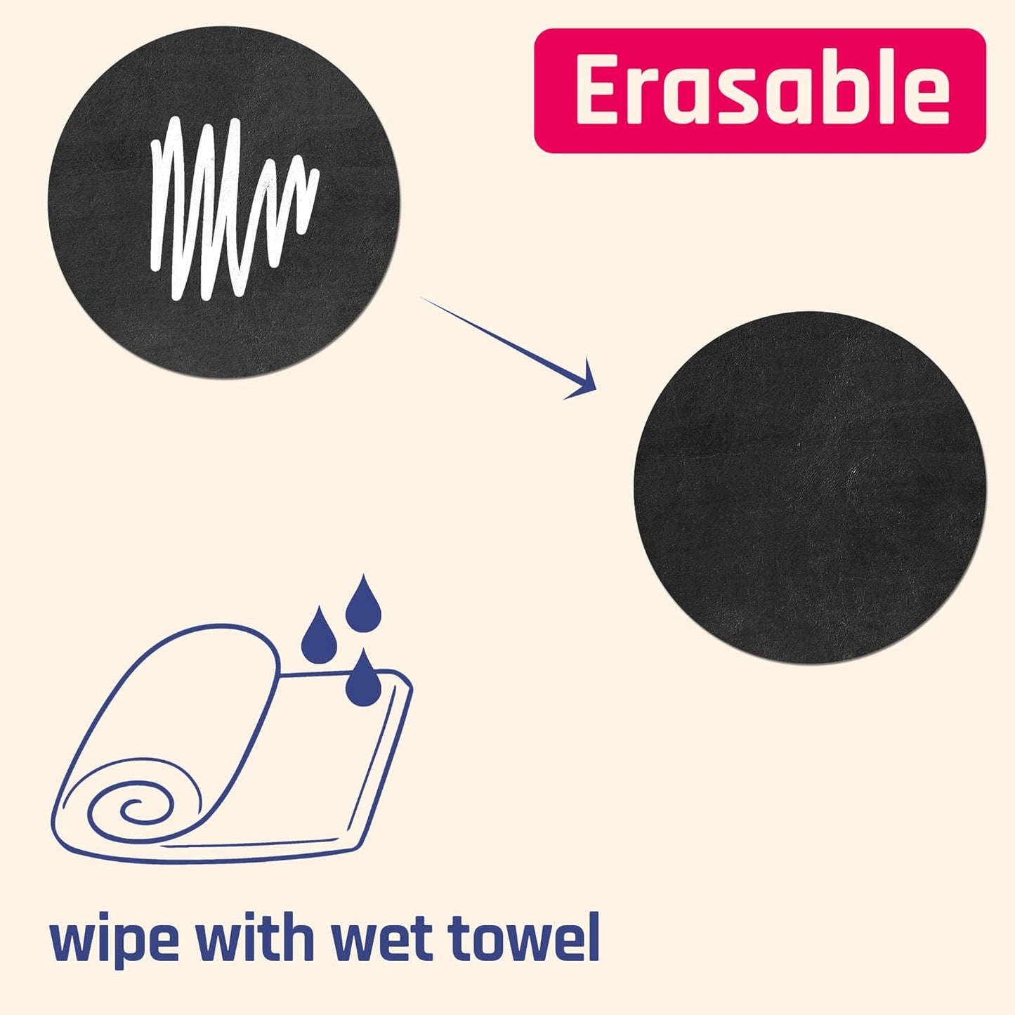 200-Pack, Chalkboard Labels Stickers, Erasable and Reusable - Rectangle, 6" x 4"