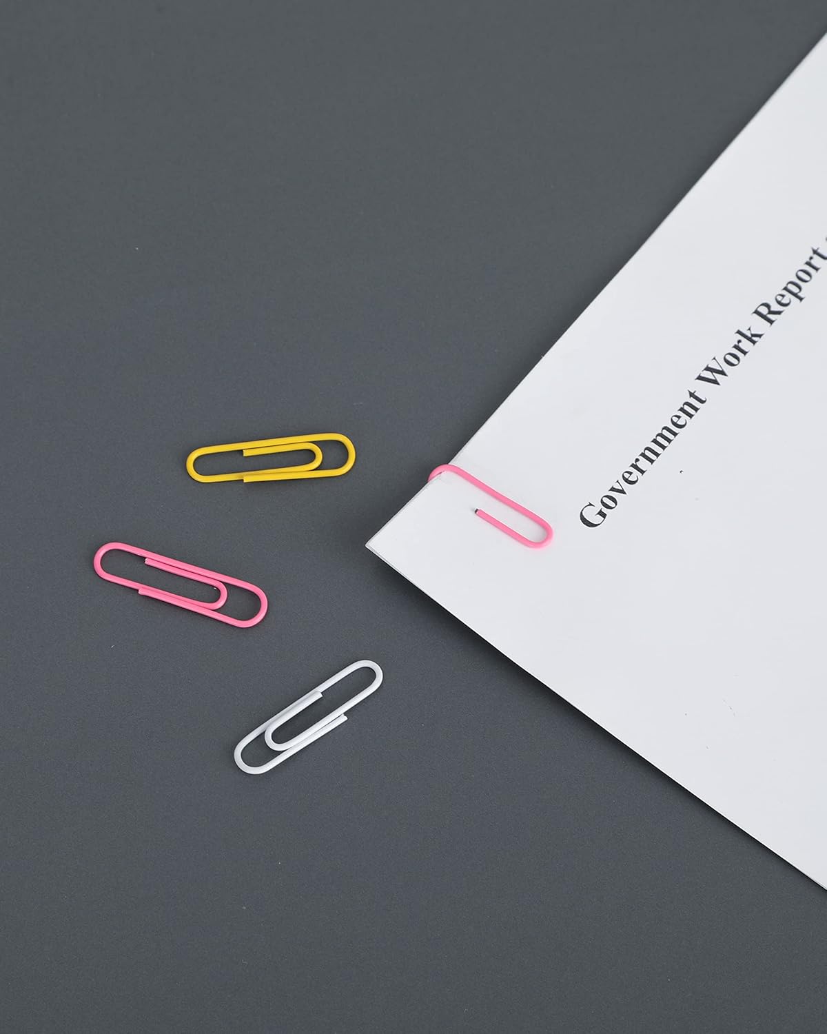 PAPERPAL Paperclips for Office School & Personal Use, Duo Size Vinyl Coated Paper Clip (2" & 1-2/7"), 540 Large & Medium Size Paper Clips (360 in No.1 Size, 180 in Jumo Size), Assorted Color