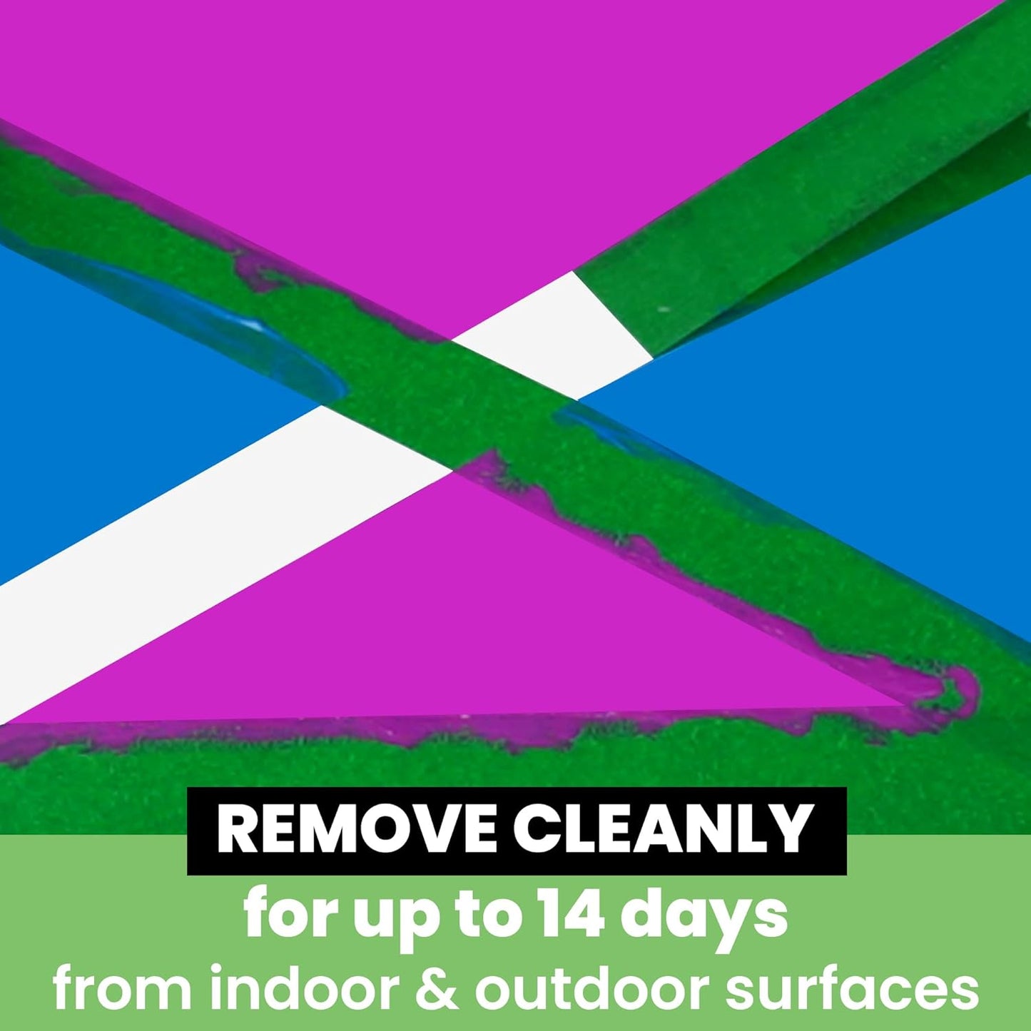 Green Painters Tape Multi-Surface Masking Tape 1.88 inch x 60 Yard, Indoor and Outdoor Painting Tape, Residue Free Easy Removal with Sharp Lines, Paint Tape for Walls, Auto, Home, 6Rolls