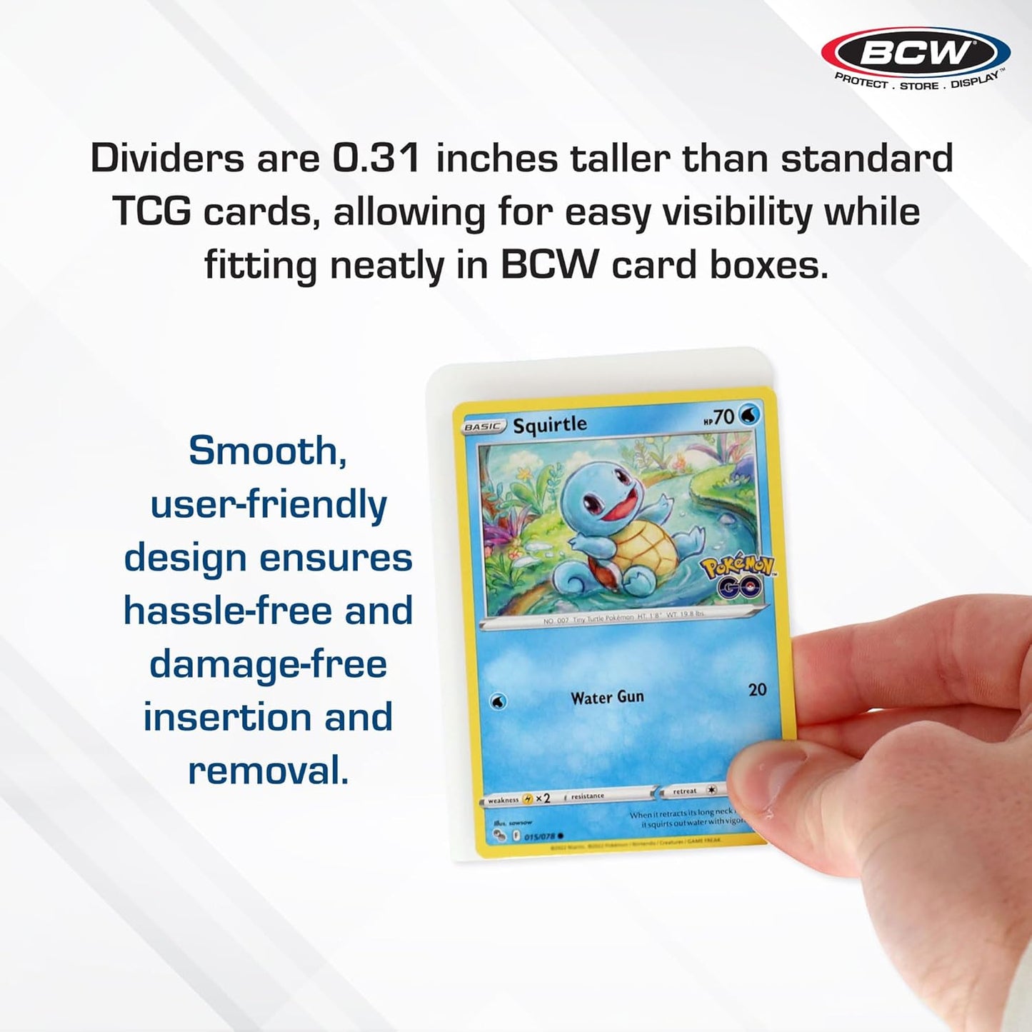 BCW Trading Card Dividers (30 Pack) | Archival Quality with Write-On Tabs | Fits 3200 & 5000 Super Monster Trading Card Storage Boxes