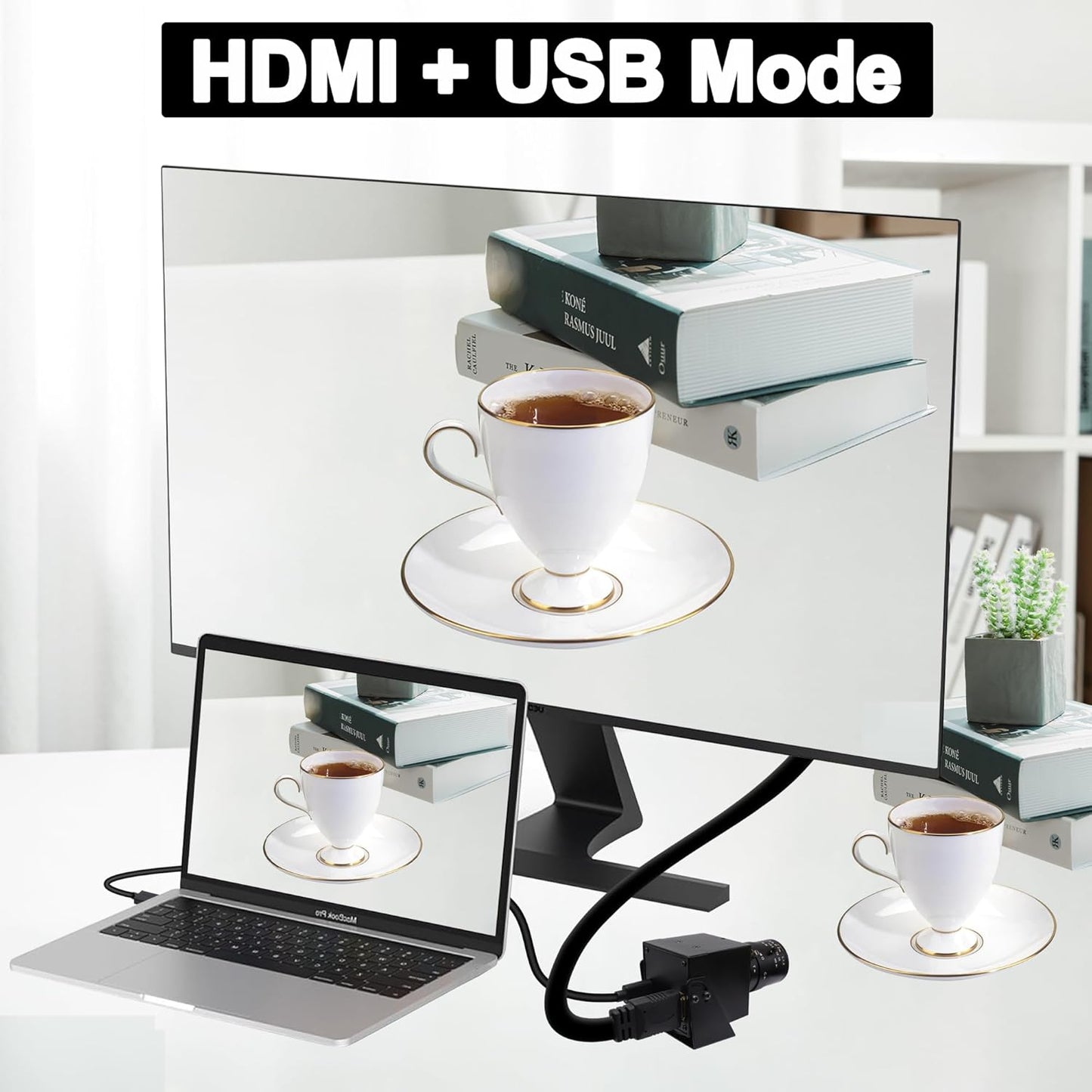 SVPRO 4K USB HDMI Camera Manual Zoom Webcam for Close Up with 2.8-12mm Variable Lens,Plug and Play Camera for Industrial,Streaming and Home Video