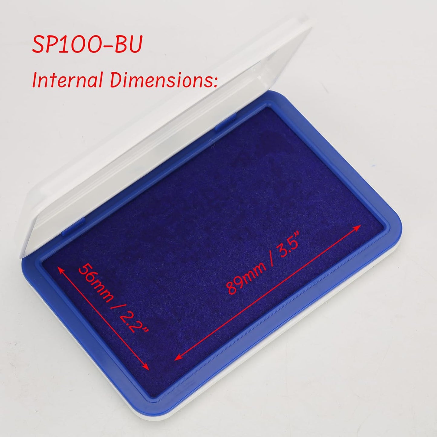 Ink Pads for Stamps | Blue Ink Stamp Pad | Rubber Stamps Ink Pad - Premium Quality Felt Pad for Stamps | Stamp Pads | Small Size