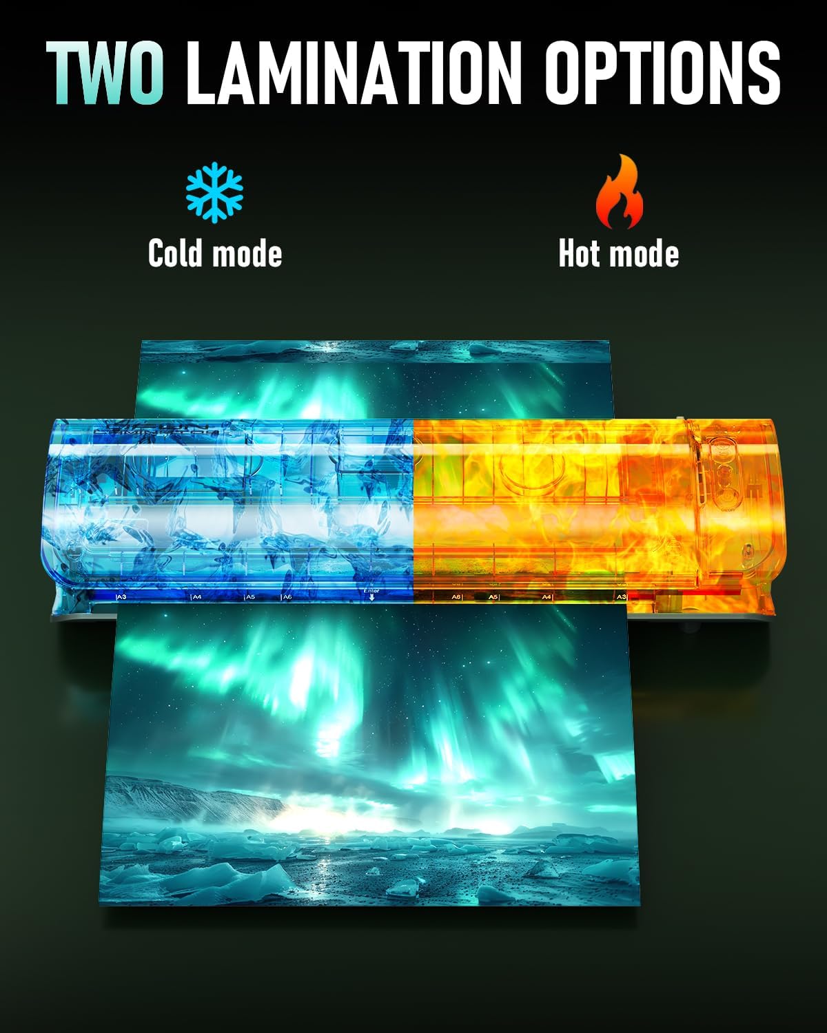 Qfun Laminator Machine 11x17 Cold Thermal Laminator，13 inch Laminating Machine 60s Warm-up with 30 Laminate Sheets，9 in 1 Desktop A3 Lamination Machine with Paper Trimmer for Teacher Home Office