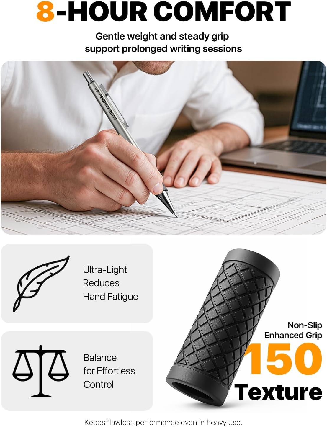 Four Candies Metal Mechanical Pencil Set - 6PCS 0.9mm Art Mechanical Pencils & 360PCS HB Lead Refills & 3PCS Erasers & 9PCS Eraser Refills, Drawing Mechanical Pencils for Writing, Sketching -With Case