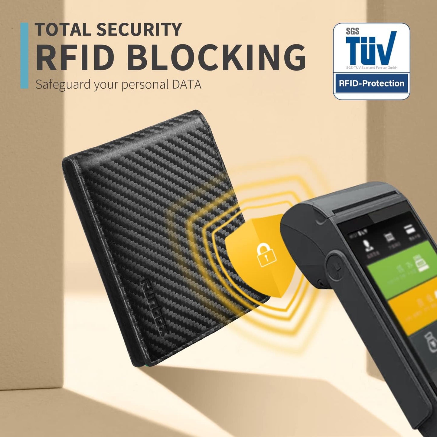 RUNBOX Wallet for Men Slim Rfid Leather 2 ID Window With Gift Box