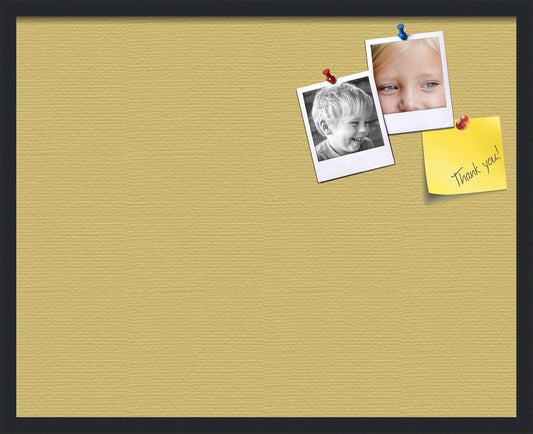 PinPix 30x24 Inch Cork Bulletin Board. This Decorative Framed Pin Board Comes with Honey Pastel Design and a Satin Black Frame. Ideal for Home Office Decor or Message Board (PinPix-1810)