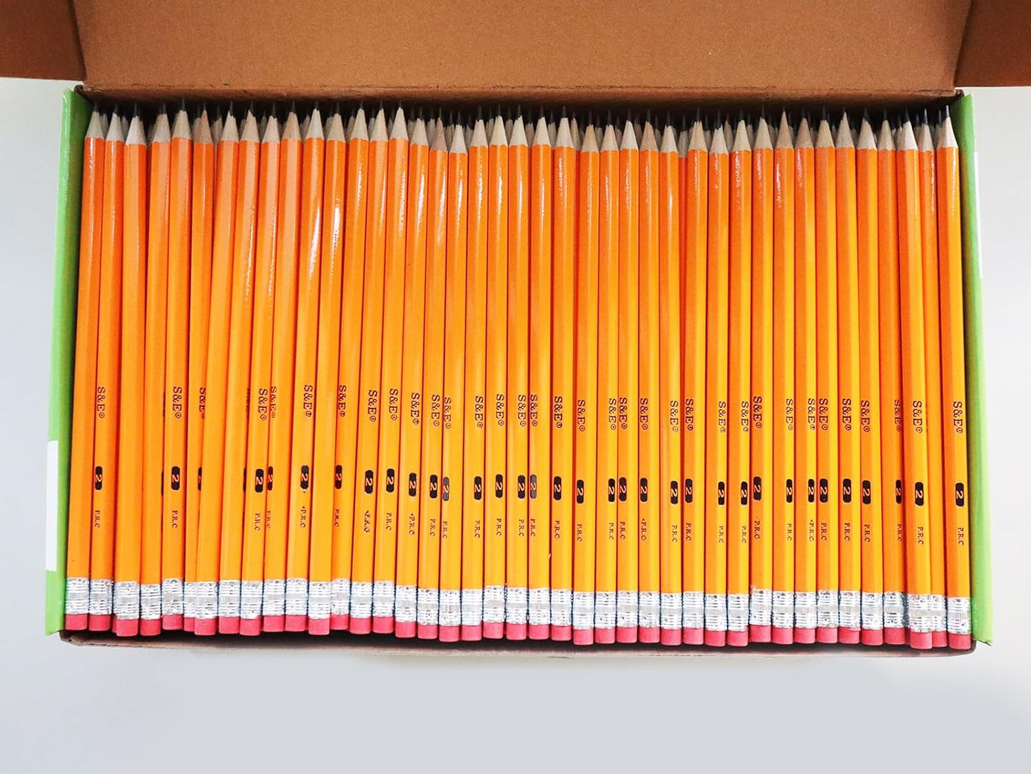 S & E TEACHER'S EDITION 360pcs Pre-sharpened Pencils with eraser top, No.2 pencils #2 HB pencil, Golf, Classroom, Pew, Back to school, 360 pcs/box
