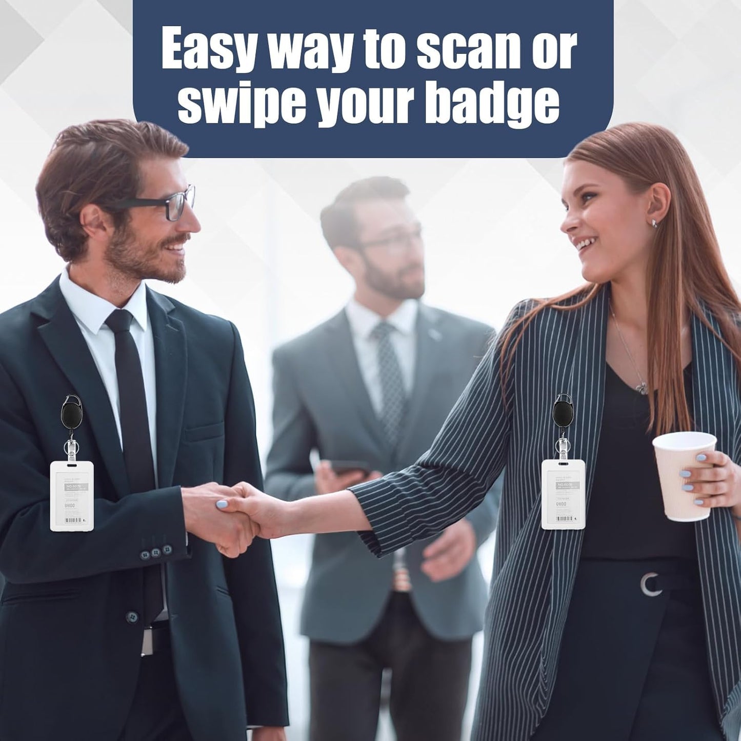 Honoson 170 Pcs Heavy Duty Retractable Badge Reels Batch ID Badge Holder Retractable Clip Bulk Key Holder with Ring for Office Worker Employee, Doctor Nurse Gifts (Black)