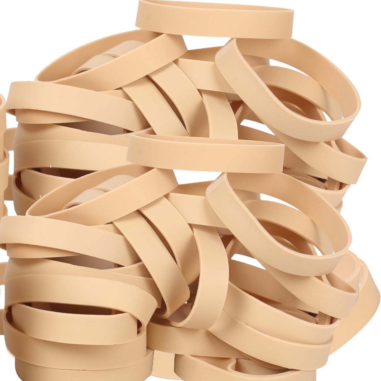 Size #84 Tactical Rubber Bands,Elastic Band Beige Rubber Band 50pcs Heavy Duty Wide For Office Home Supplies(3-1/2" x 1/2'')