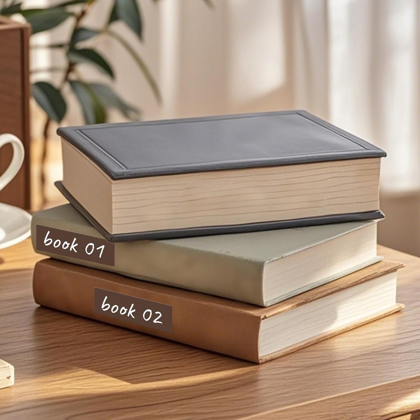 Rectangle Label Stickers 3×1 Inch Vinyl Removable Brown Sticker Waterproof Writable File Folder Moving Labels for Boxes Home Office Labeling 160 PCS