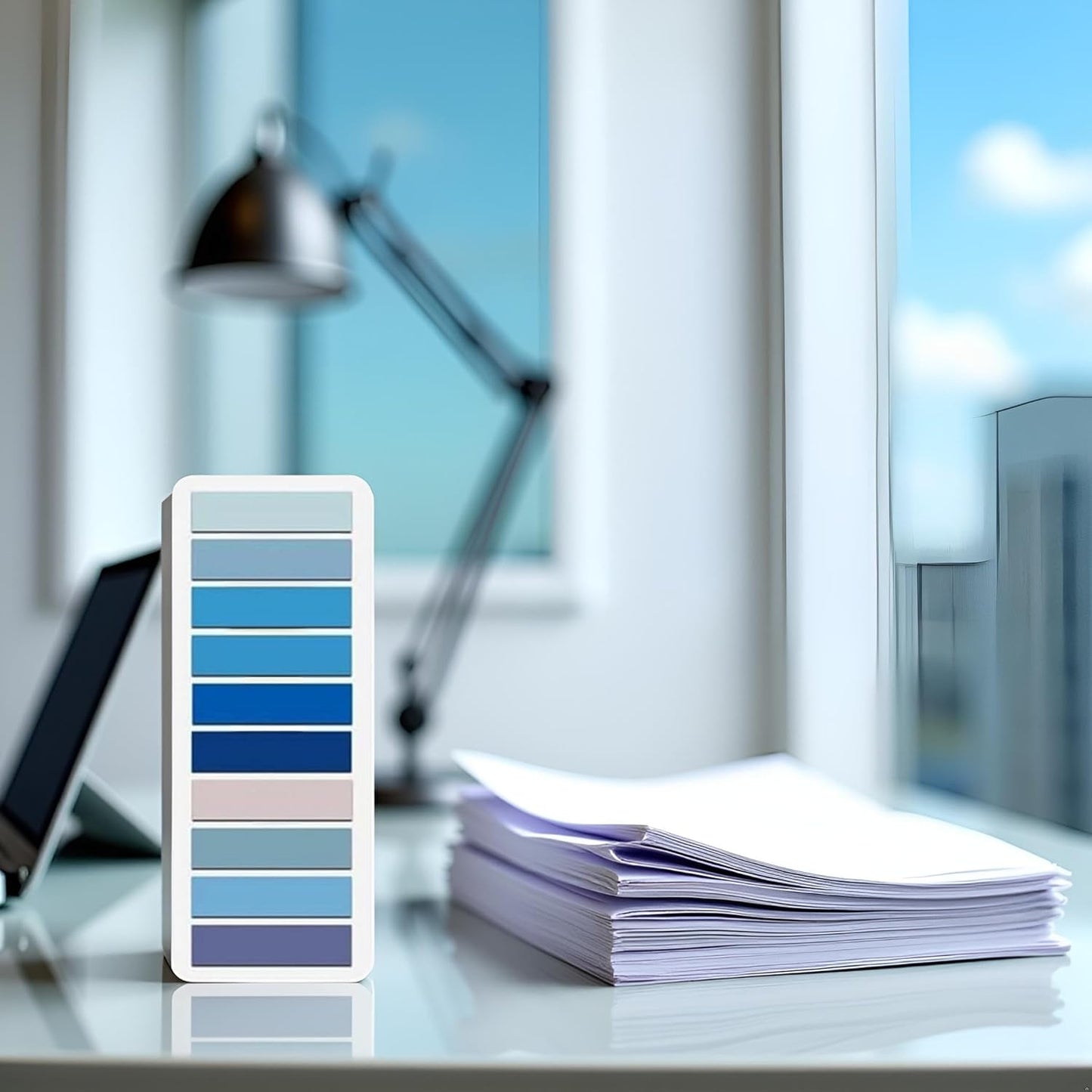 200 Pcs Blue Sticky Index Tabs, Page Markers Notes Tabs Writable and Repositionable Book Flags Tabs Strip Index Tabs Self-Stick Note Pads Index Tabs for Page Marking Classify File